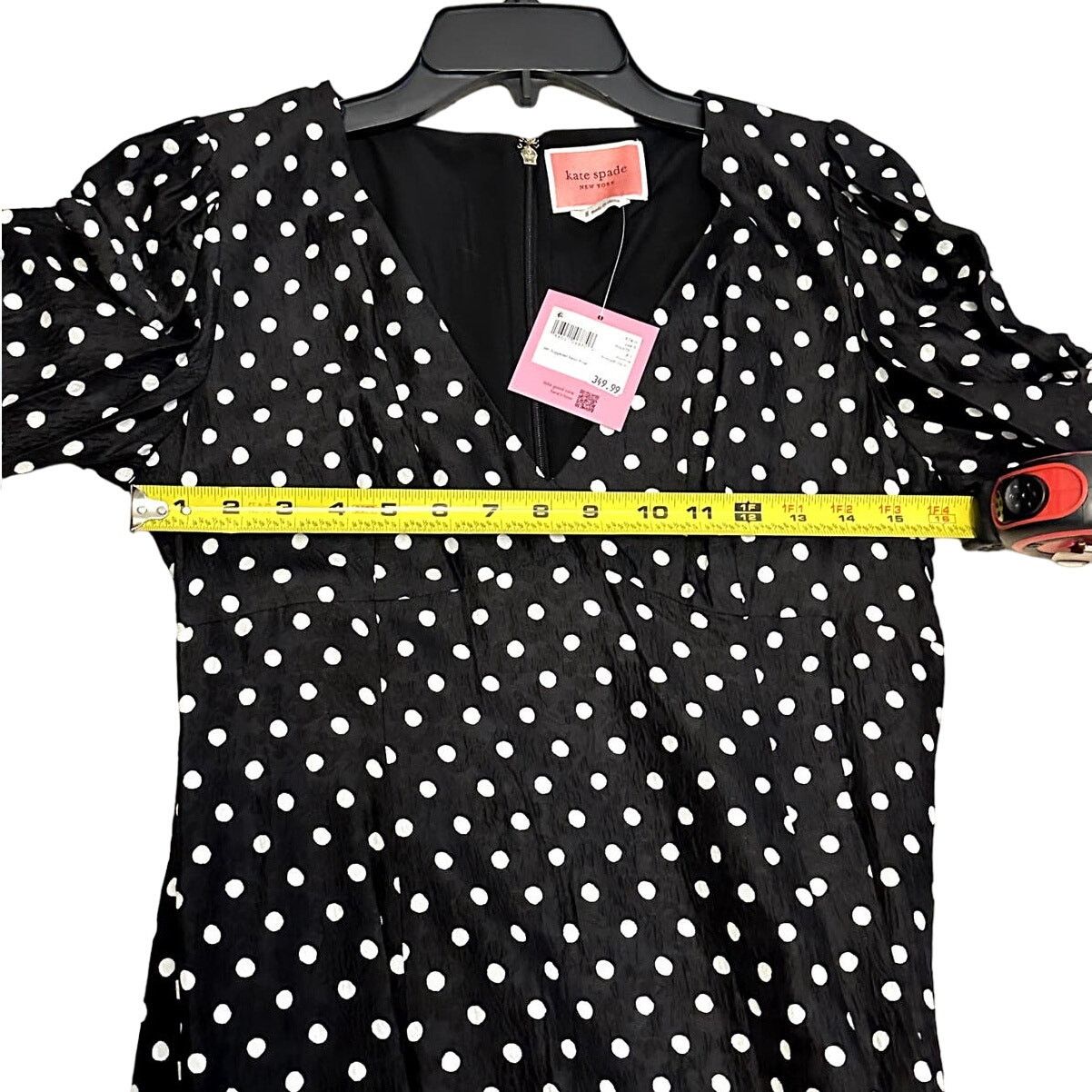 Kate Spade Kate Spade Harmony Dot Cloqué mainline Dress 8 Black Size M / US 6-8 / IT 42-44 - 9 Thumbnail