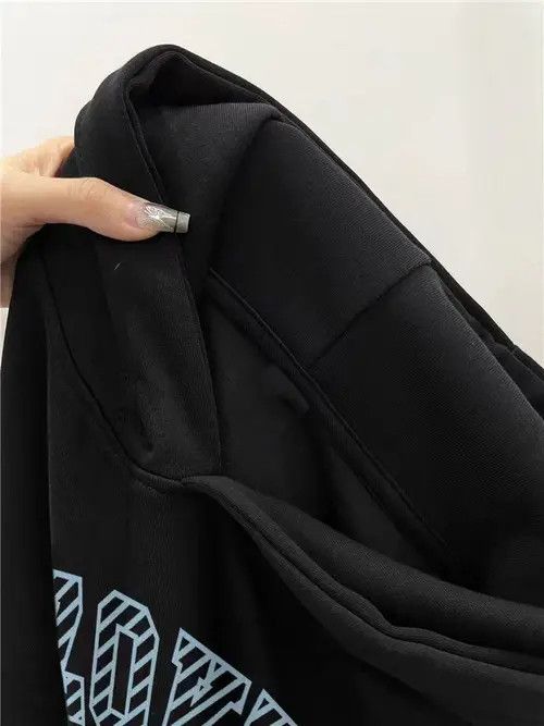 VIBE Vintage Hip Hop Letter Print Casual Hooded Sweatshirt Size US L / EU 52-54 / 3 - 4 Thumbnail