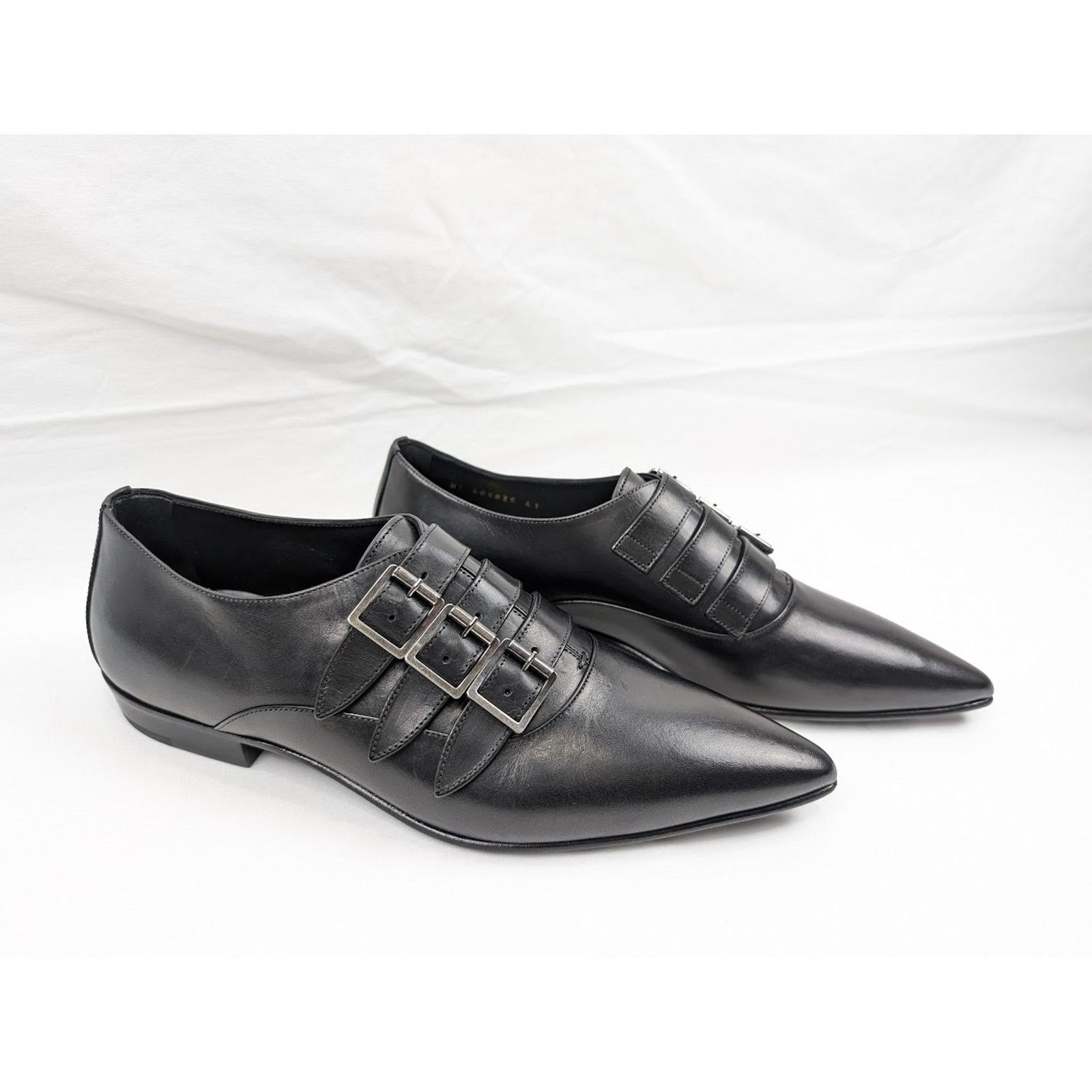 Saint Laurent Paris o1rshd1 Q:2 / Levine 15 Derby Shoes in Nero Size US 10 / EU 43 - 12 Thumbnail
