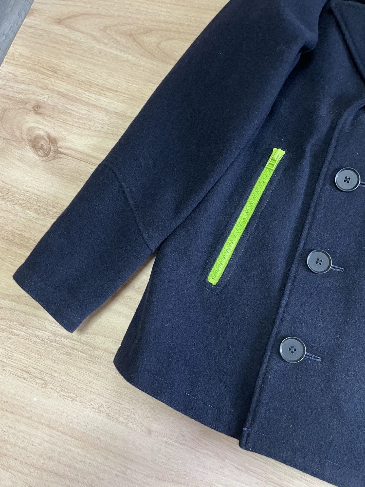Fragment Design Double-Breasted Wool Coat with Neon Zippers Size US M / EU 48-50 / 2 - 3 Thumbnail