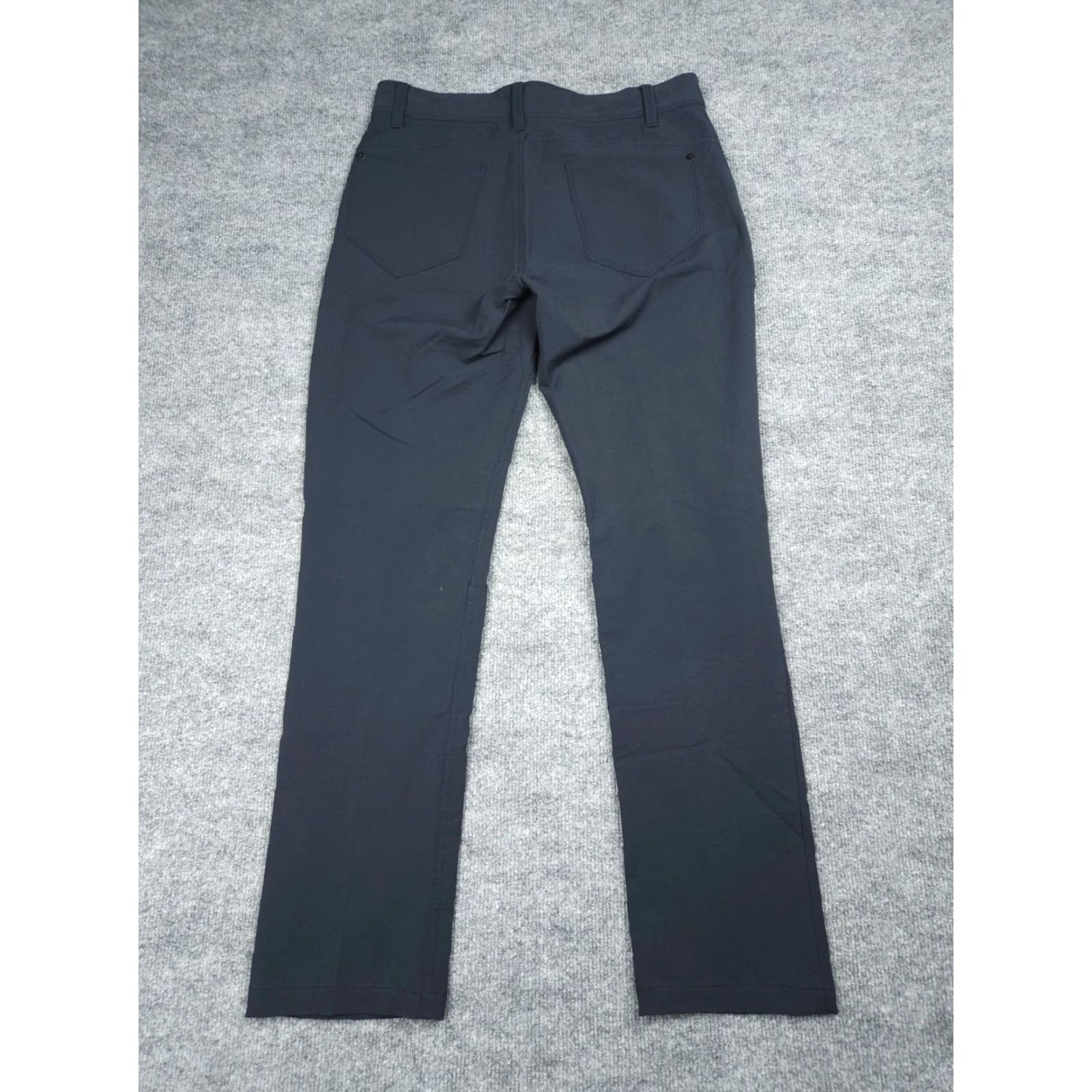 Vintage PROOF Chino Pants Mens 31 x 30 Blue Performance Stretch Travel Tech Slim Straight 30 Inseam Package Pockets Casual Overall Mens Size US 31 - 3 Thumbnail