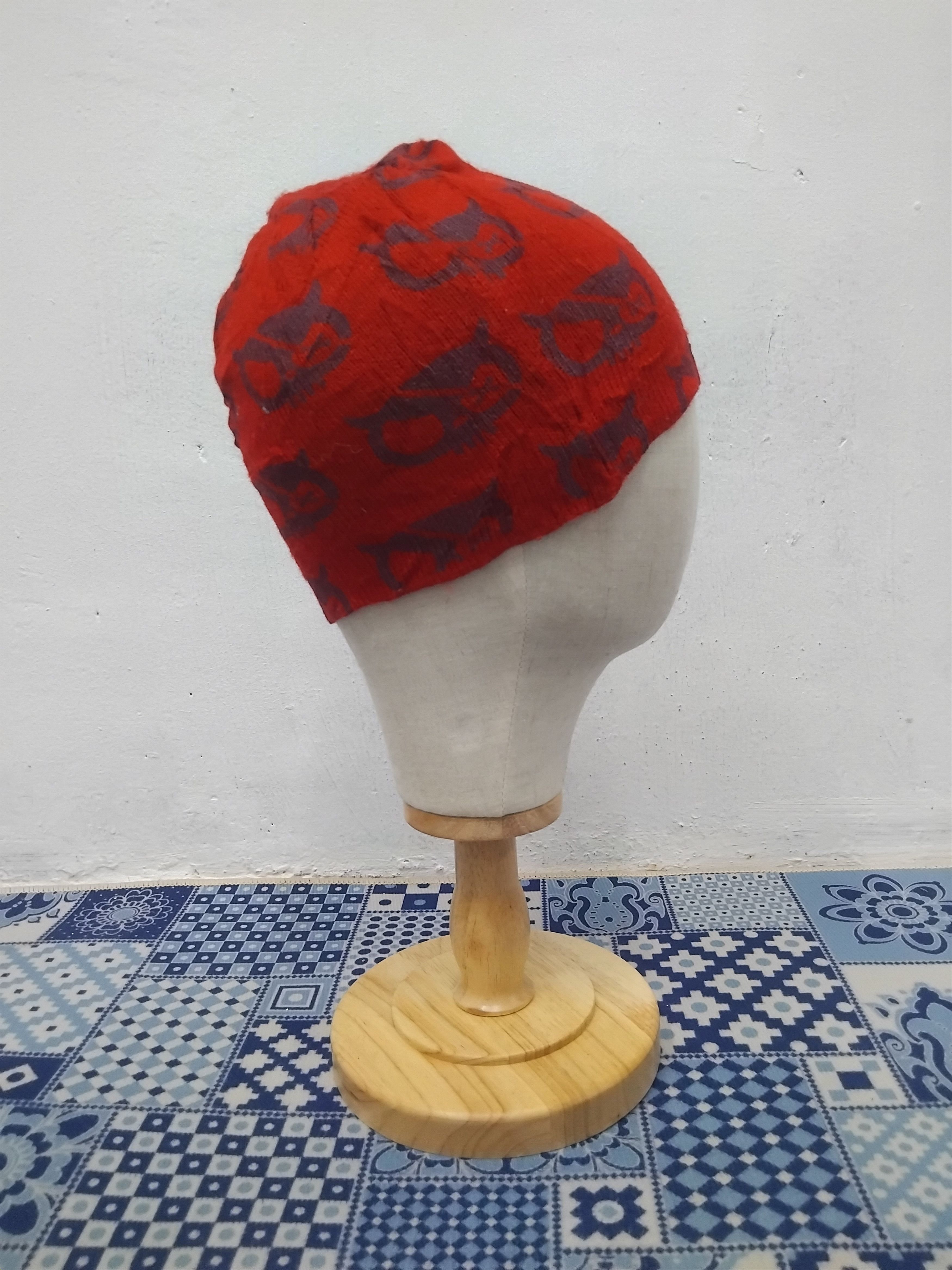 Japanese Brand 💥Tksapkid red beanie hat Size ONE SIZE - 5 Thumbnail