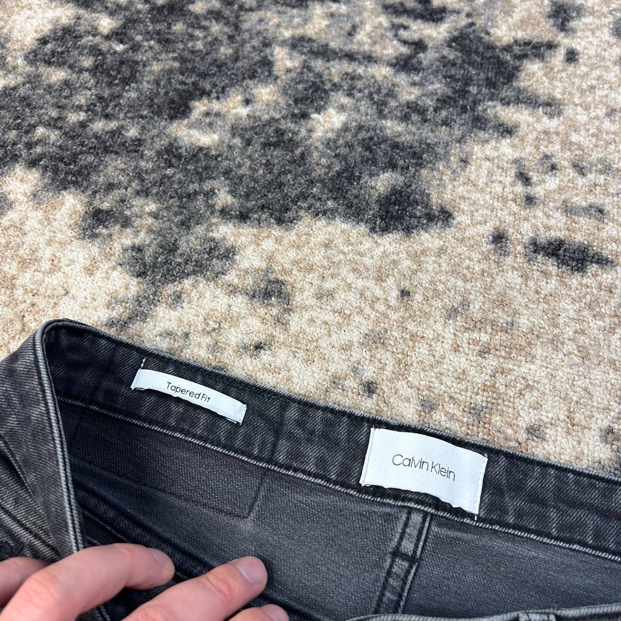 Calvin Klein Calvin Klein Tapeted Fit Grey Denim Jeans Streetwear Style Size US 30 / EU 46 - 8 Thumbnail