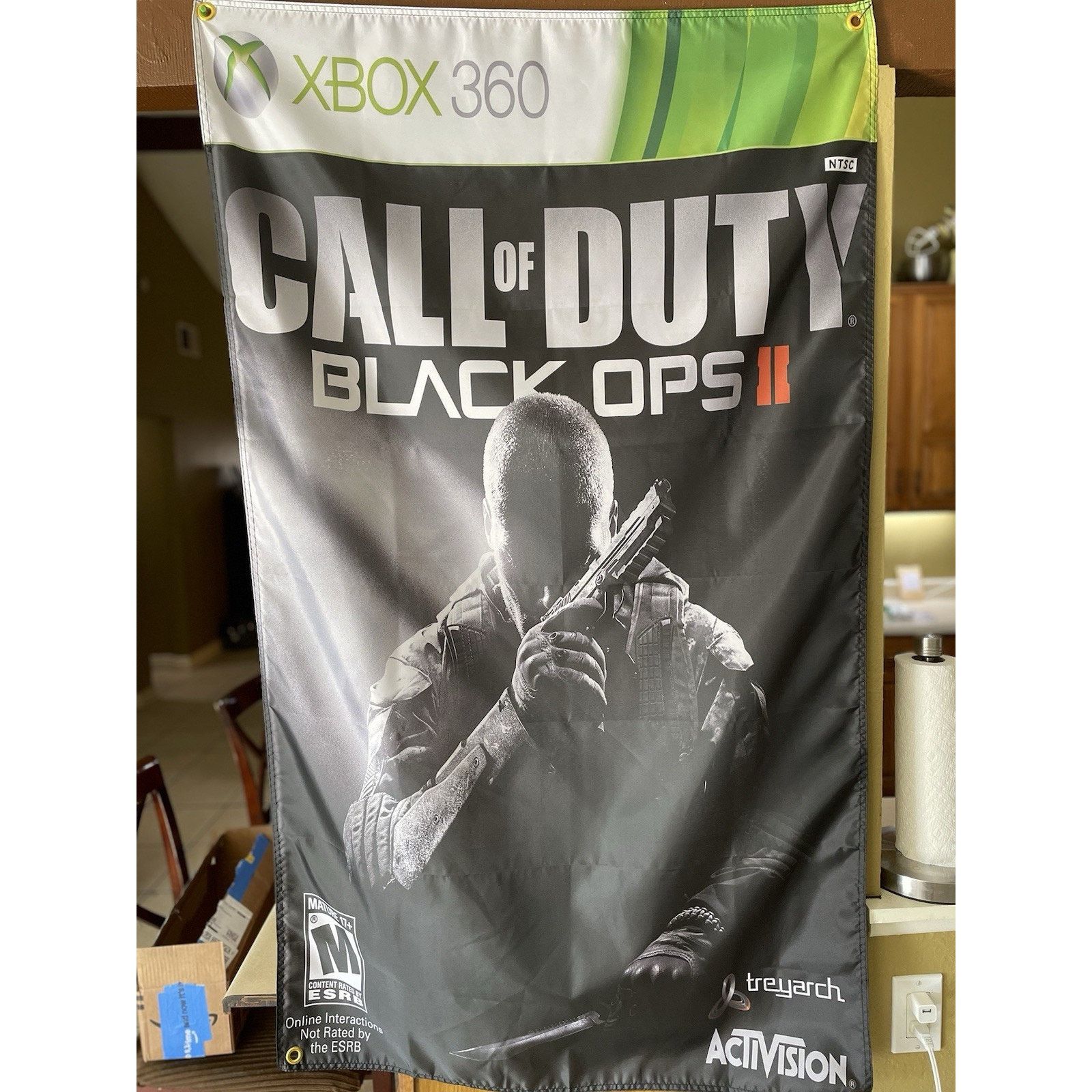 Microsoft Call Of Duty Black Ops 2 5ft Flag Microsoft XBOX 360 COD II Size ONE SIZE - 1 Thumbnail