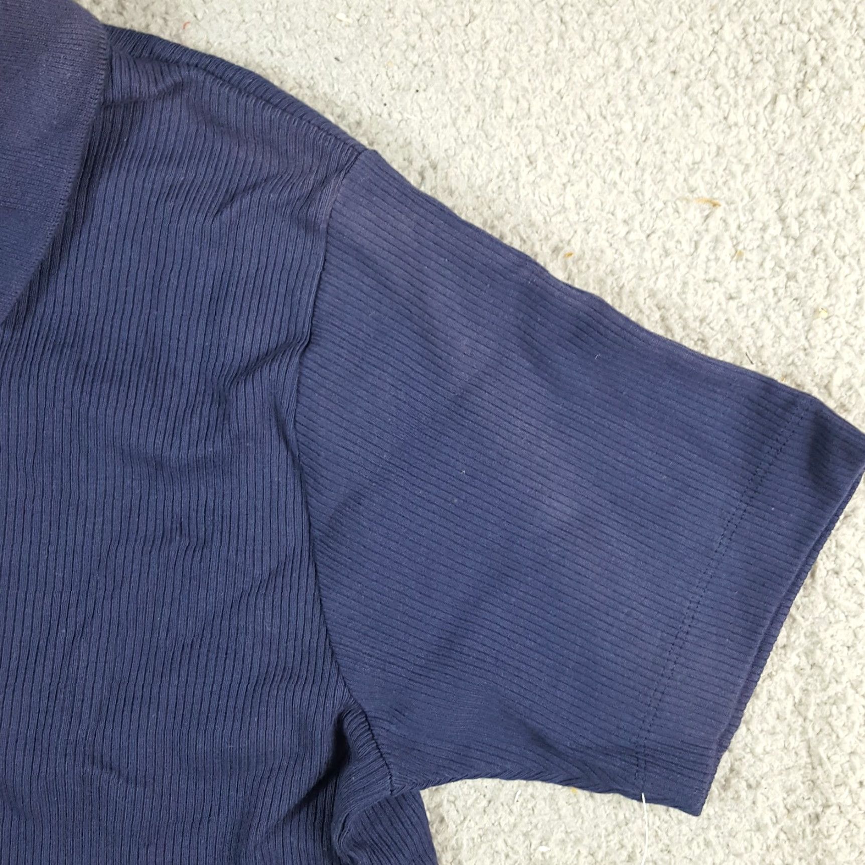 Vintage VINTAGE Woolrich Preppy Knit Collared Polo Women's Size M Navy Blue Golf Shirt Athletic Size M / US 6-8 / IT 42-44 - 7 Thumbnail