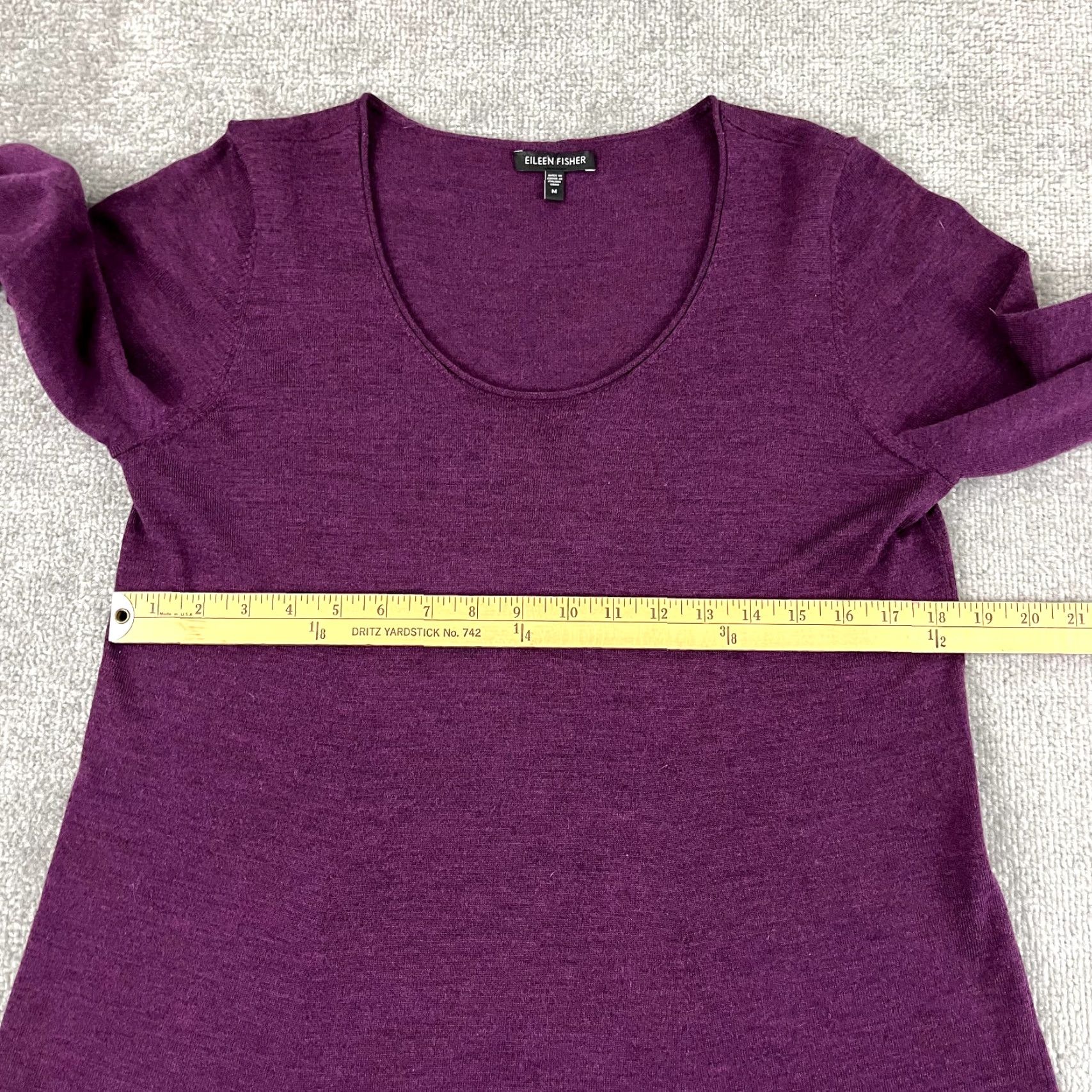 Eileen Fisher Vintage Eileen Fisher Sweater Womens Medium Purple Wool Knitted Pullover Casual Fall Womens Size M / US 6-8 / IT 42-44 - 5 Thumbnail
