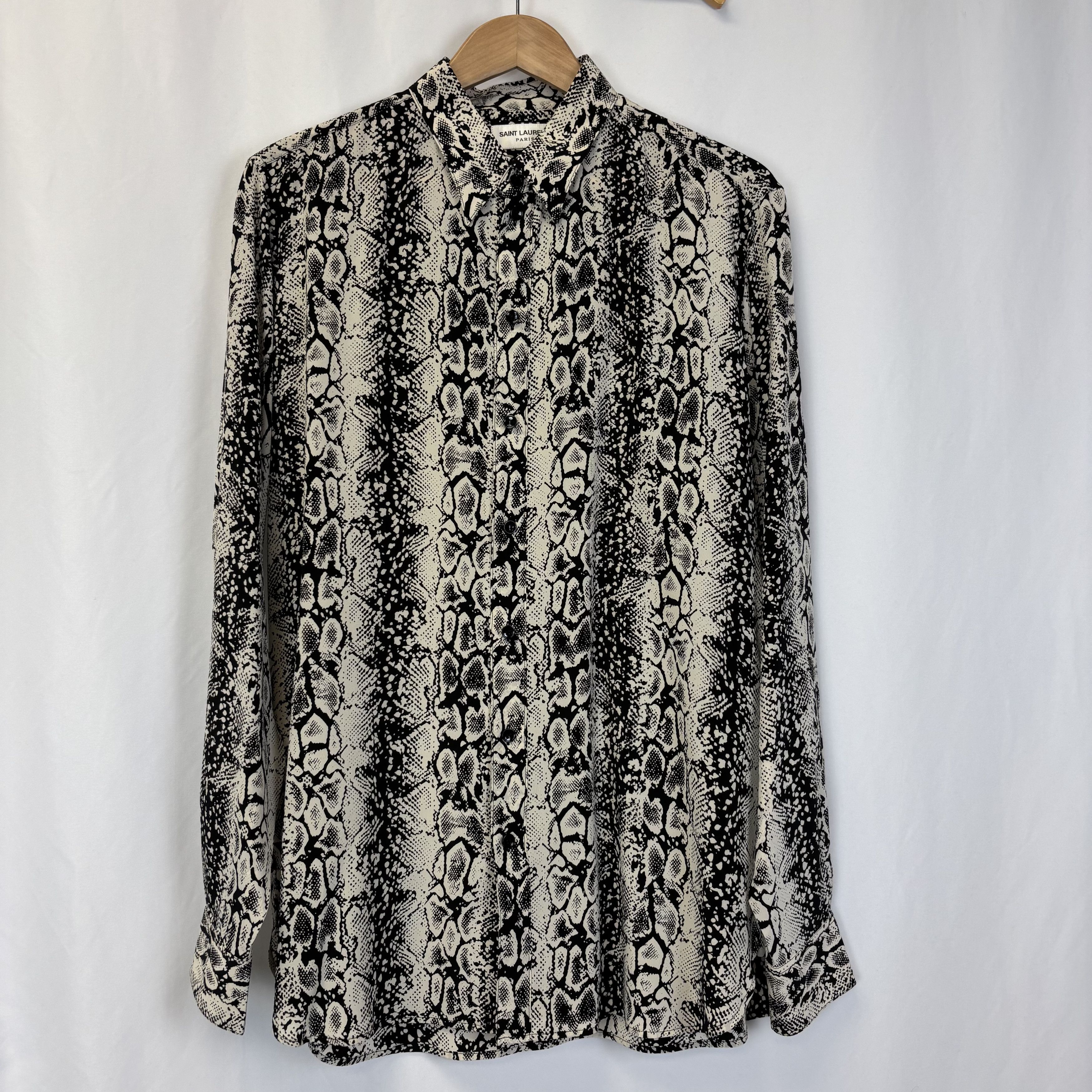 Saint Laurent Paris Saint Laurent Snake Shirt Size US L / EU 52-54 / 3 - 1 Thumbnail