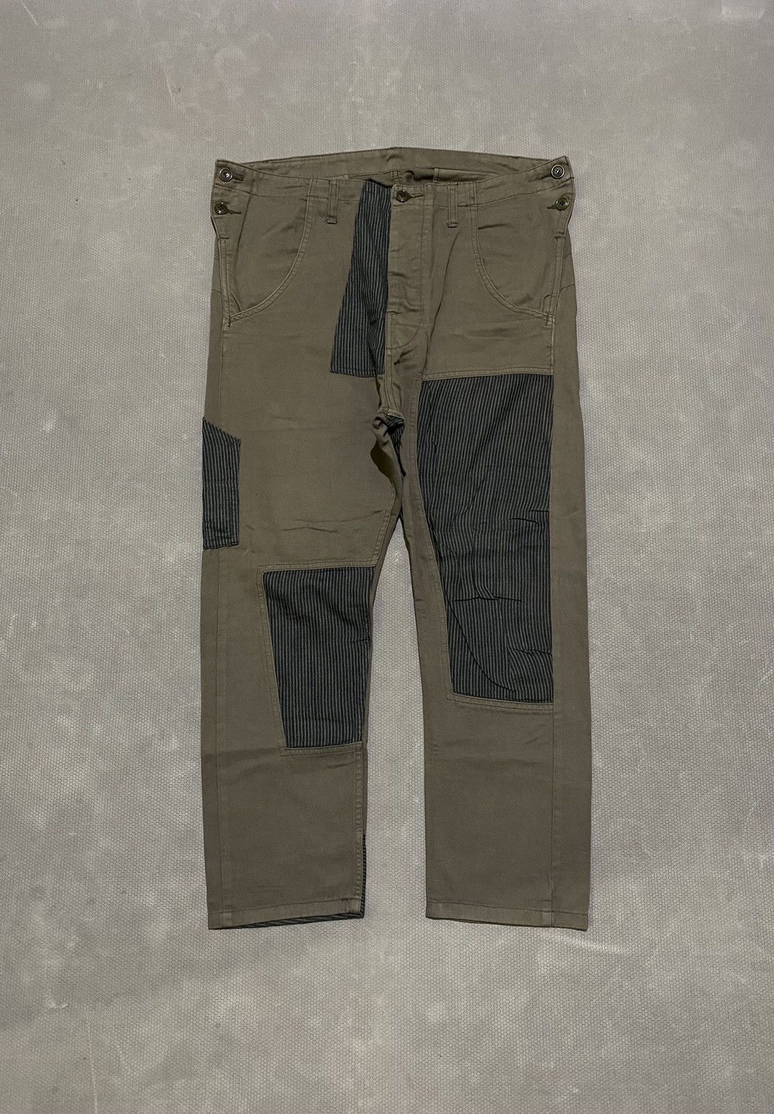 CABANE de ZUCCa × Issey Miyake × Japanese Brand Cabane de Zucca issey miyake Patchwork Pants Size US 34 / EU 50 - 1 Thumbnail