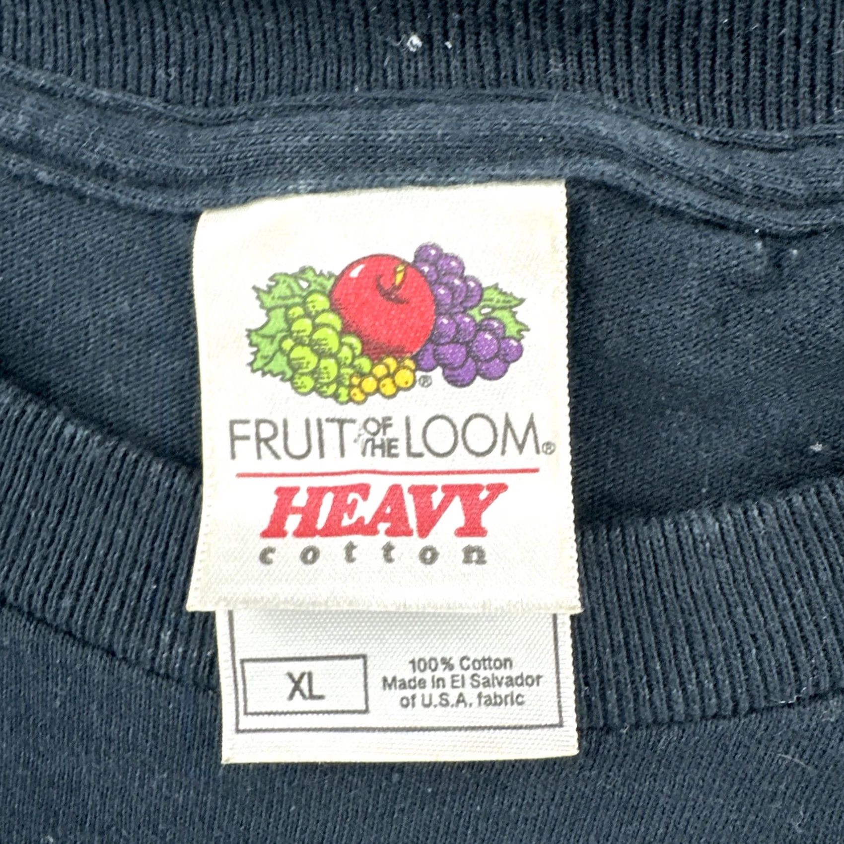 Fruit Of The Loom VINTAGE Fruit of the Loom T Shirt XL 90s I Love Chupacabras Cartoon Graphic Tee Mens Black Short Sleeve Cotton T-Shirt Graphic Tee Size US XL / EU 56 / 4 - 6 Thumbnail