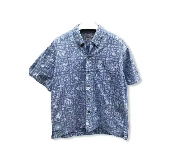Disney × Mickey Mouse Mickey House Hawaiian Button Up Shirt Size US M / EU 48-50 / 2 - 1 Thumbnail