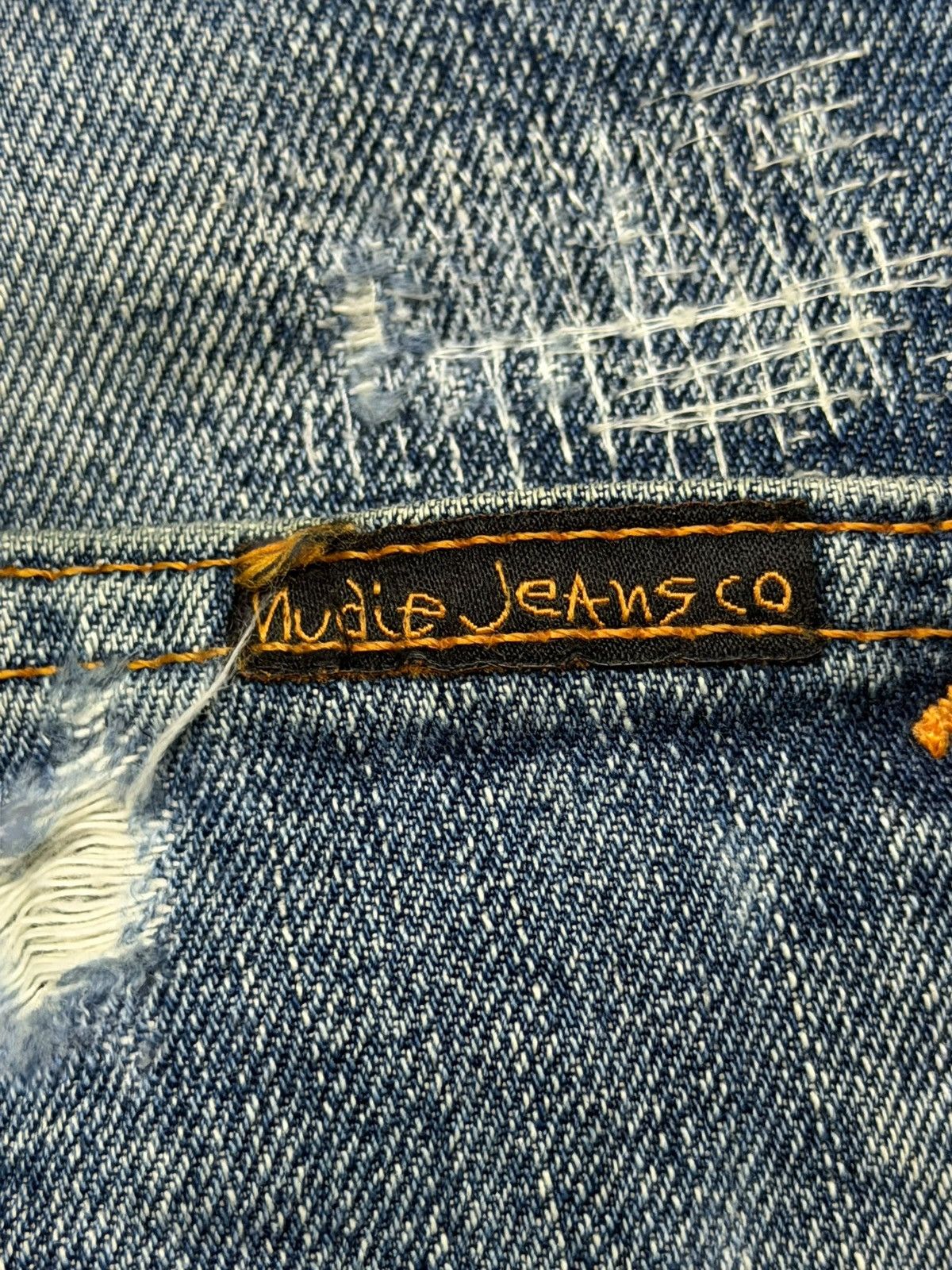 Nudie Jeans Vintage Nudie Jeans Grim Tim David Replica Distressed Denim Size US 31 - 14 Thumbnail