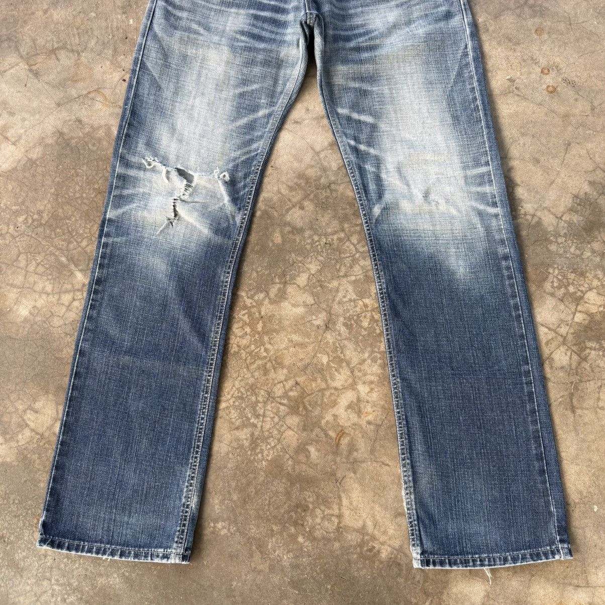 Edwin W32x33 Vintage Edwin Faded Mud Washer Jean Denim Pants Size US 32 / EU 48 - 3 Thumbnail