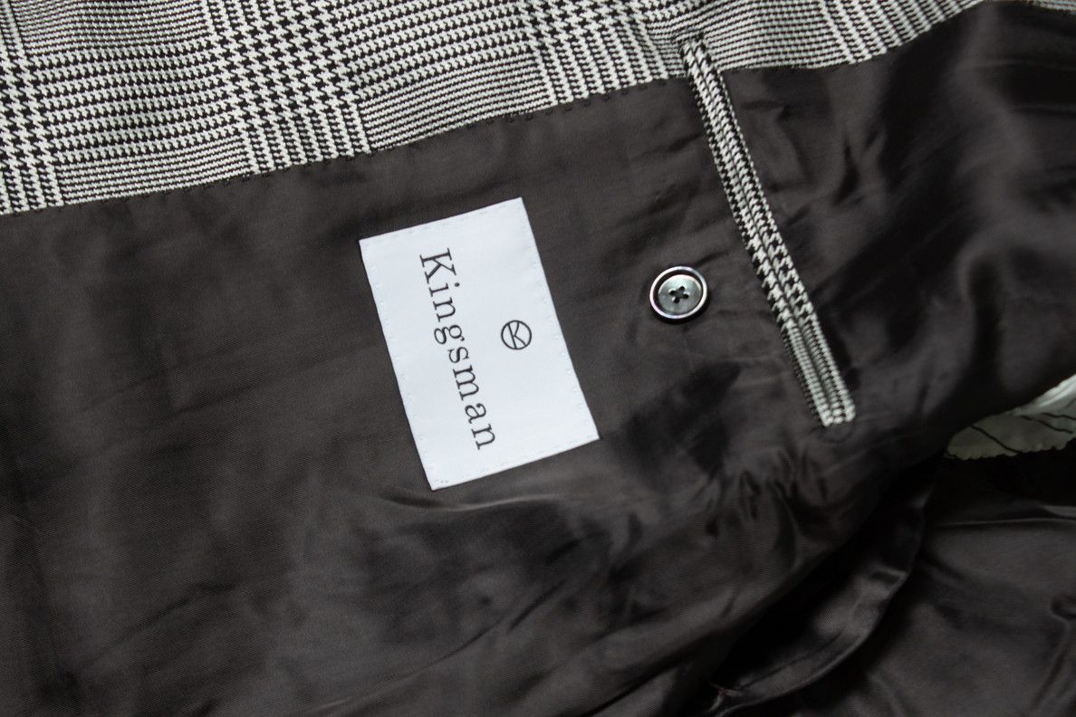 Kingsman Kingsman, Prince of wales checked wool blazer Size 52R - 6 Thumbnail