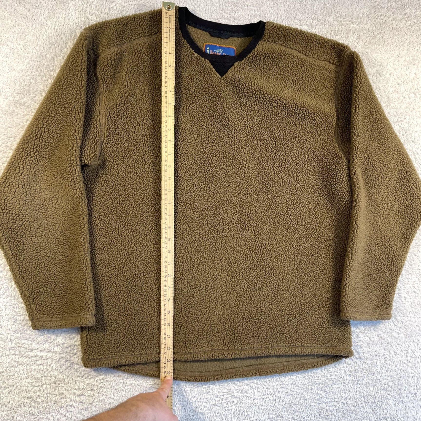 Vintage VINTAGE Horny Toad Fleece Pullover Mens Large Brown Sherpa Pile Crewneck Hiking Sweatshirt 90s Retro outdoor Mens Size US L / EU 52-54 / 3 - 4 Thumbnail