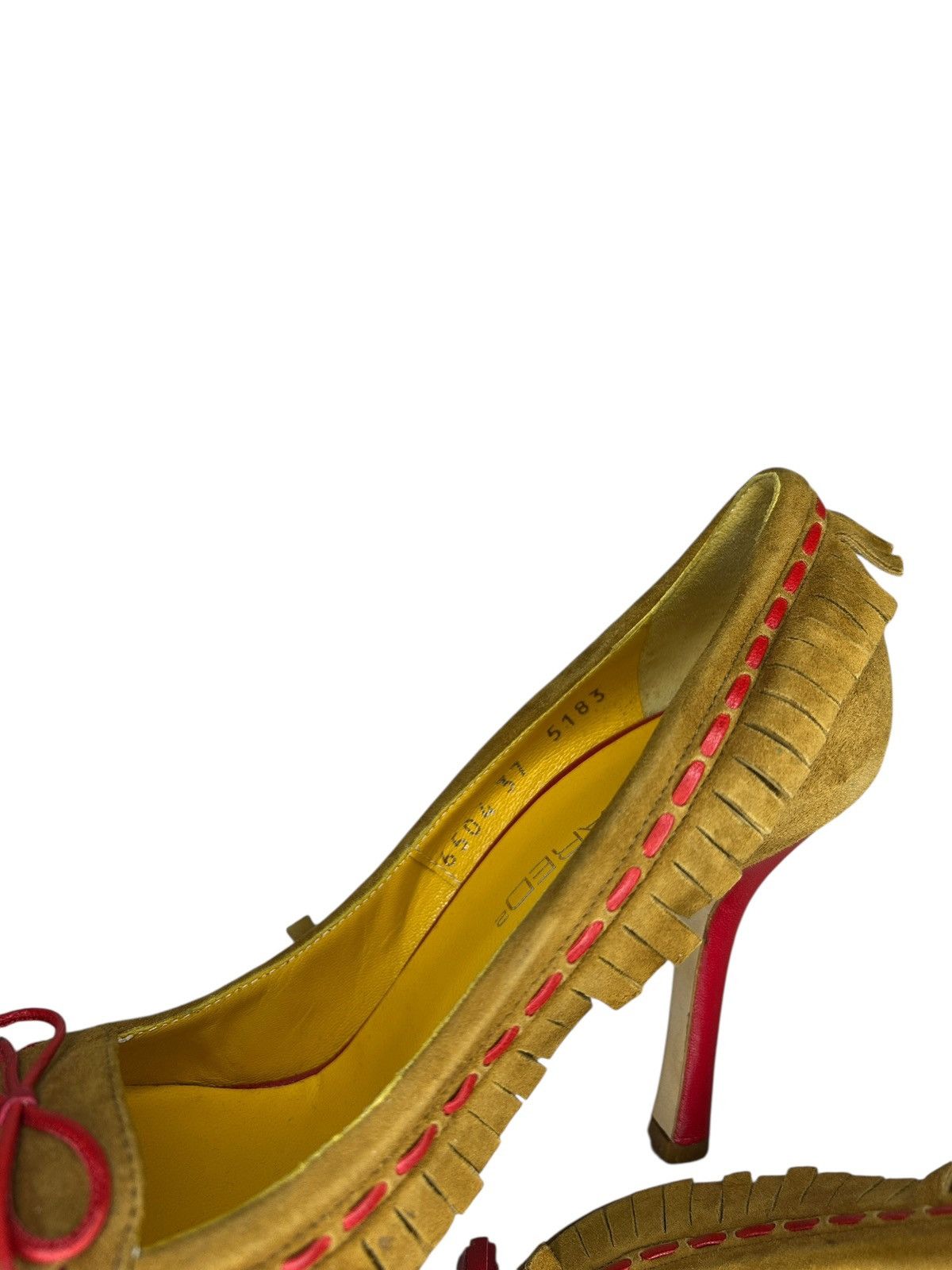 Dsquared2 S/S 06 Beaded Fringe Heels Size US 7 / IT 37 - 6 Thumbnail