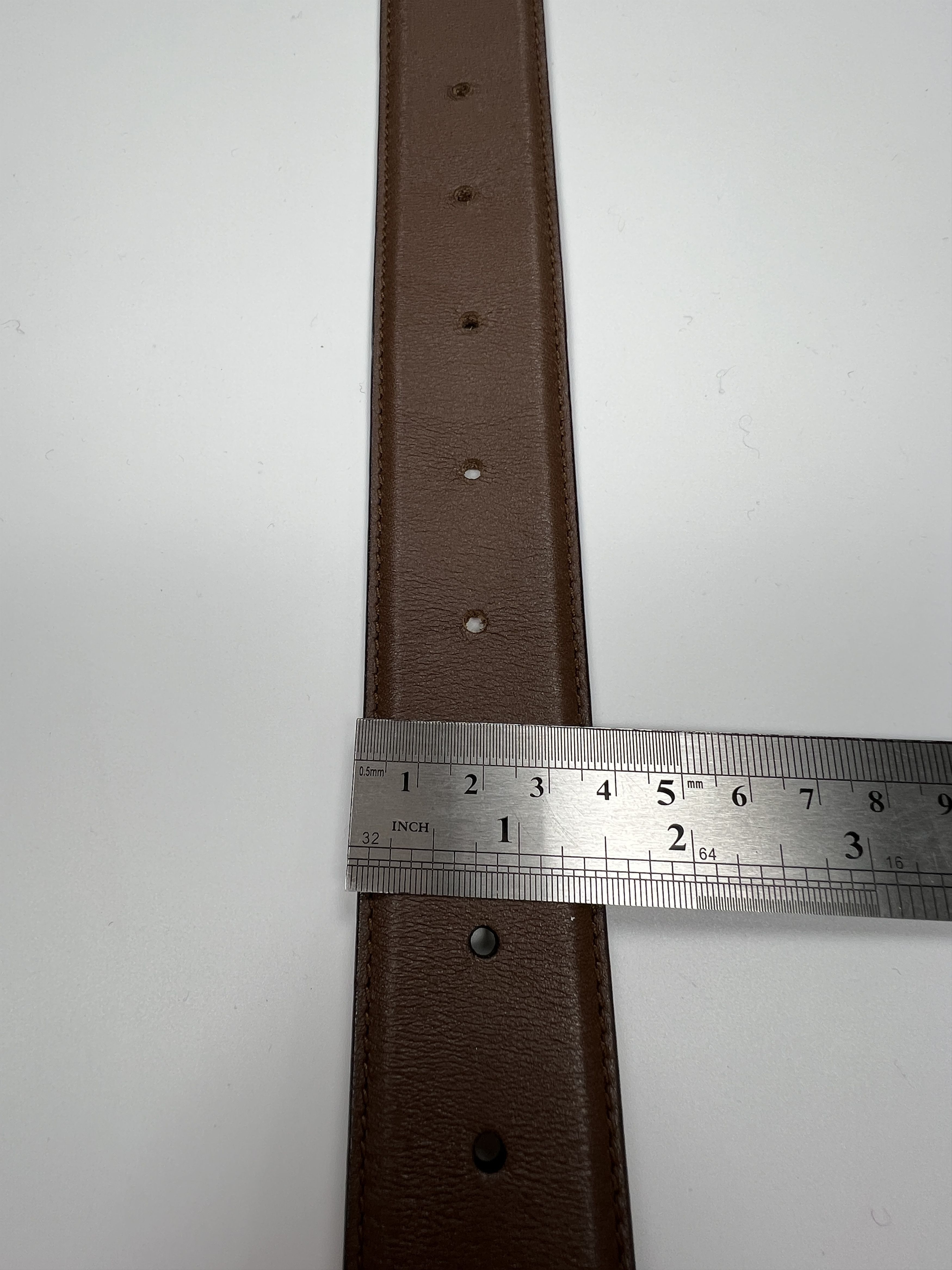 Gucci Gucci GG Logo Buckle Brown Leather Belt Size ONE SIZE - 13 Thumbnail