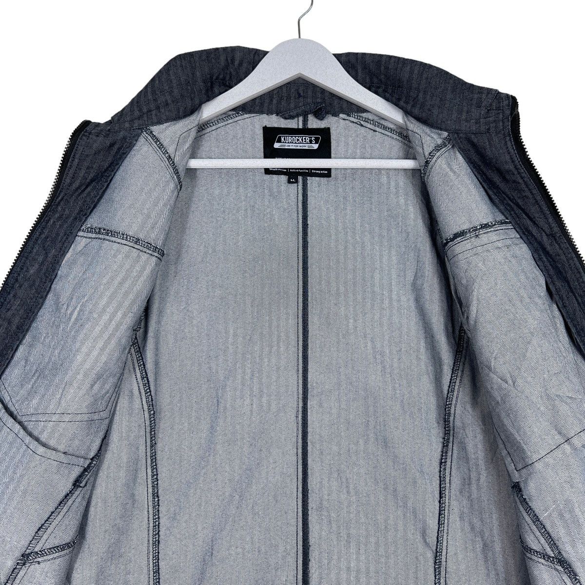 Japanese Brand 🔥 KUROCKERS STRIPE WORKER MODERN JACKET Size US L / EU 52-54 / 3 - 13 Thumbnail