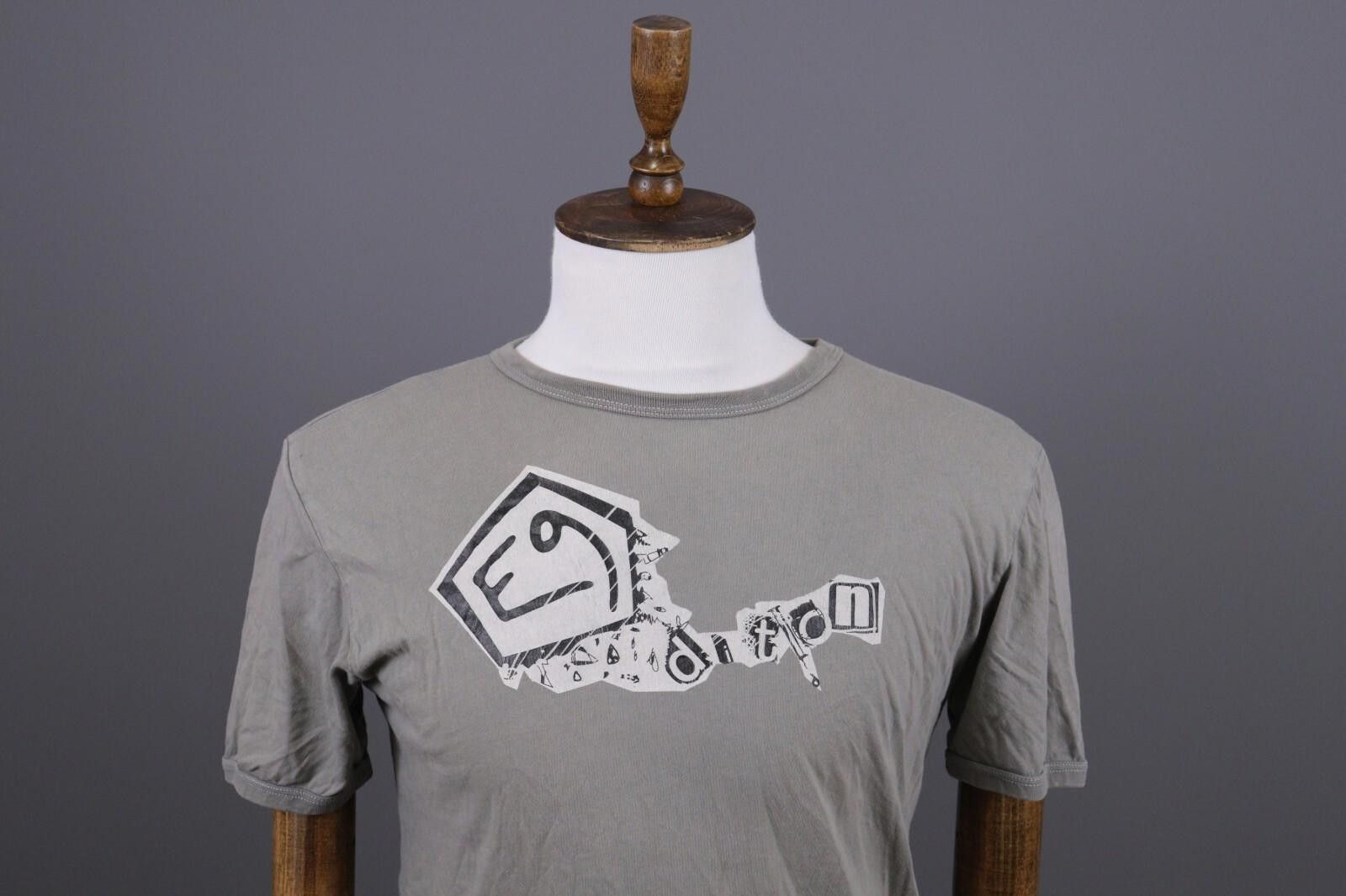 Designer E9 Gray Big Logo Short Sleeve Summer T-Shirt Size M Size US M / EU 48-50 / 2 - 2 Thumbnail