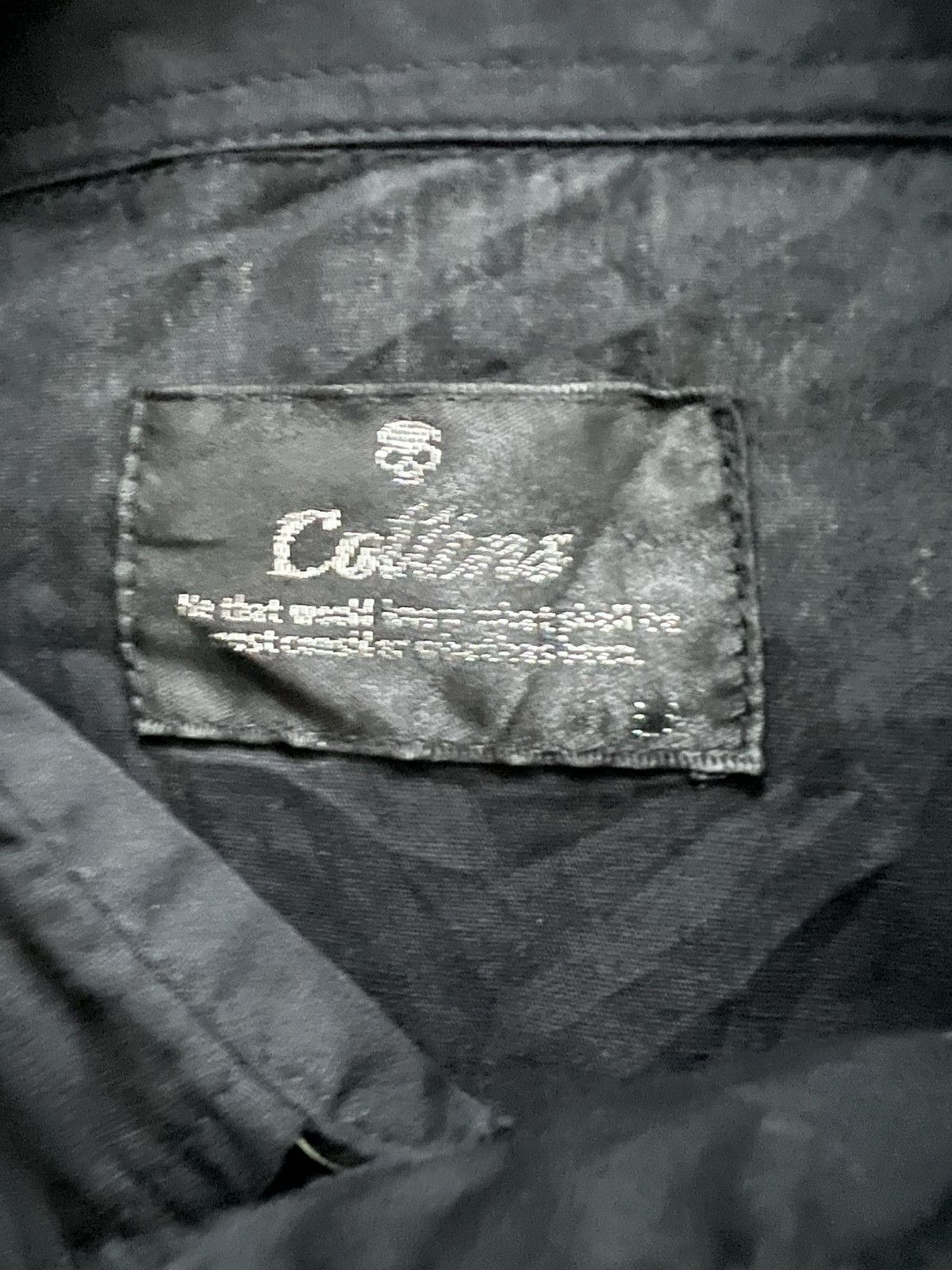 A.F.F.A. Gothic Vamps Rock Poems Bondage Zipper Button Shirt Collins Size US M / EU 48-50 / 2 - 9 Thumbnail