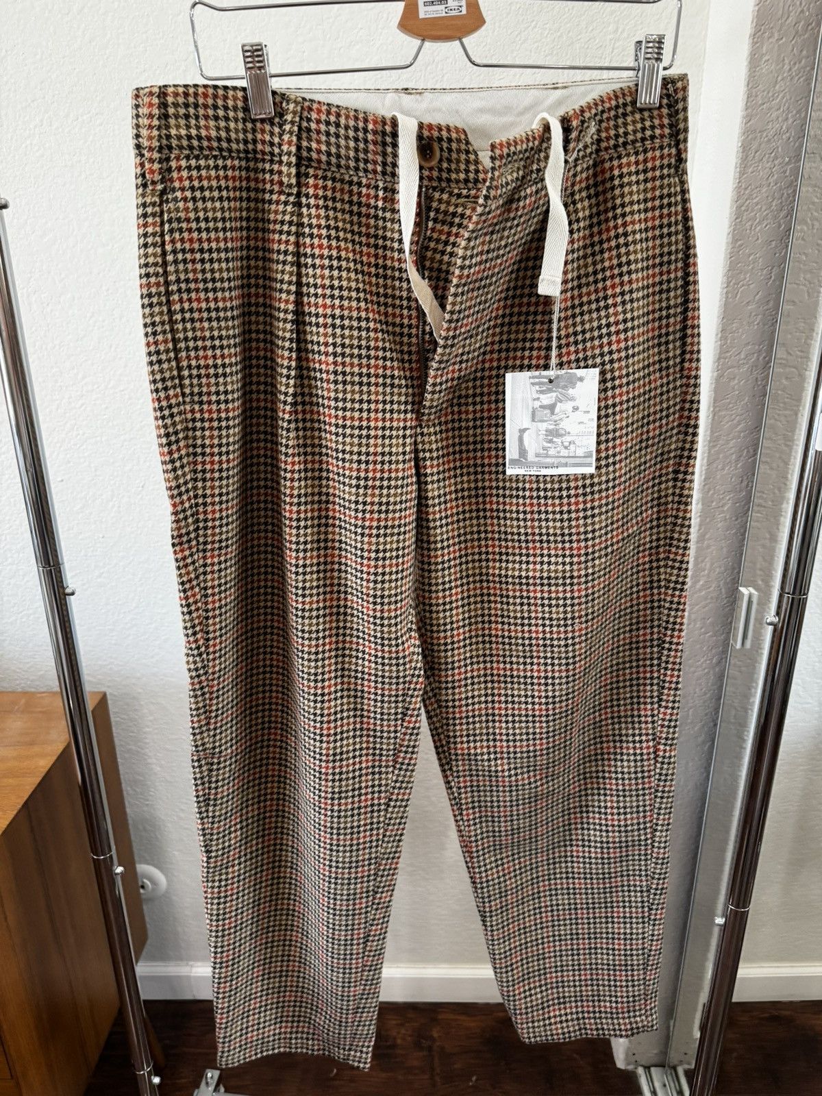 Engineered Garments FW20 Carlyle Pant Wool Big Gunclub Check Tan/Orange size S Size US 33 - 2 Thumbnail