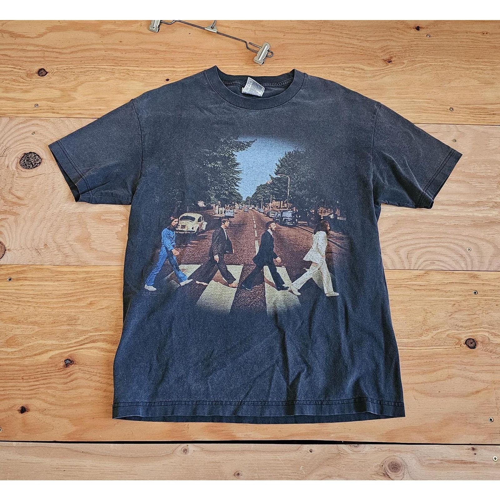 AAA Beatles Abbey Road T-Shirt Faded Black L Double Sided 1990s Size US L / EU 52-54 / 3 - 1 Thumbnail