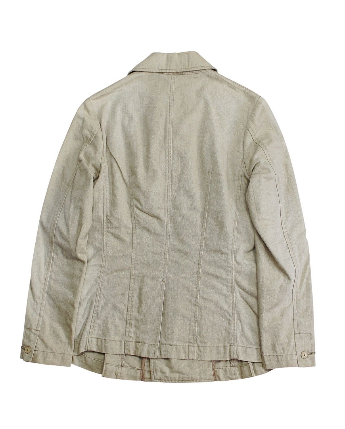CLOSED × Marithe + Francois Girbaud 2000S MARITHÉ FRANÇOIS GIRBAUD BEIGE PEACOAT JACKET Size M / US 6-8 / IT 42-44 - 2 Thumbnail