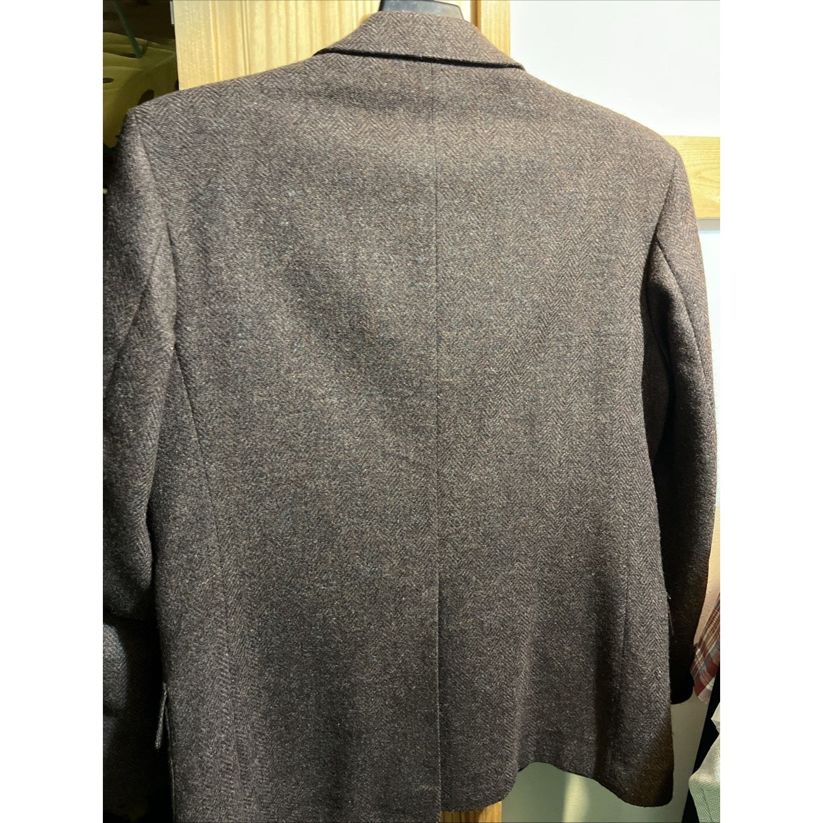 Farah Wolf Off by Farah 100% Pure Wool Brown VTG Jacket Sz 42 Reg Size US L / EU 52-54 / 3 - 10 Thumbnail