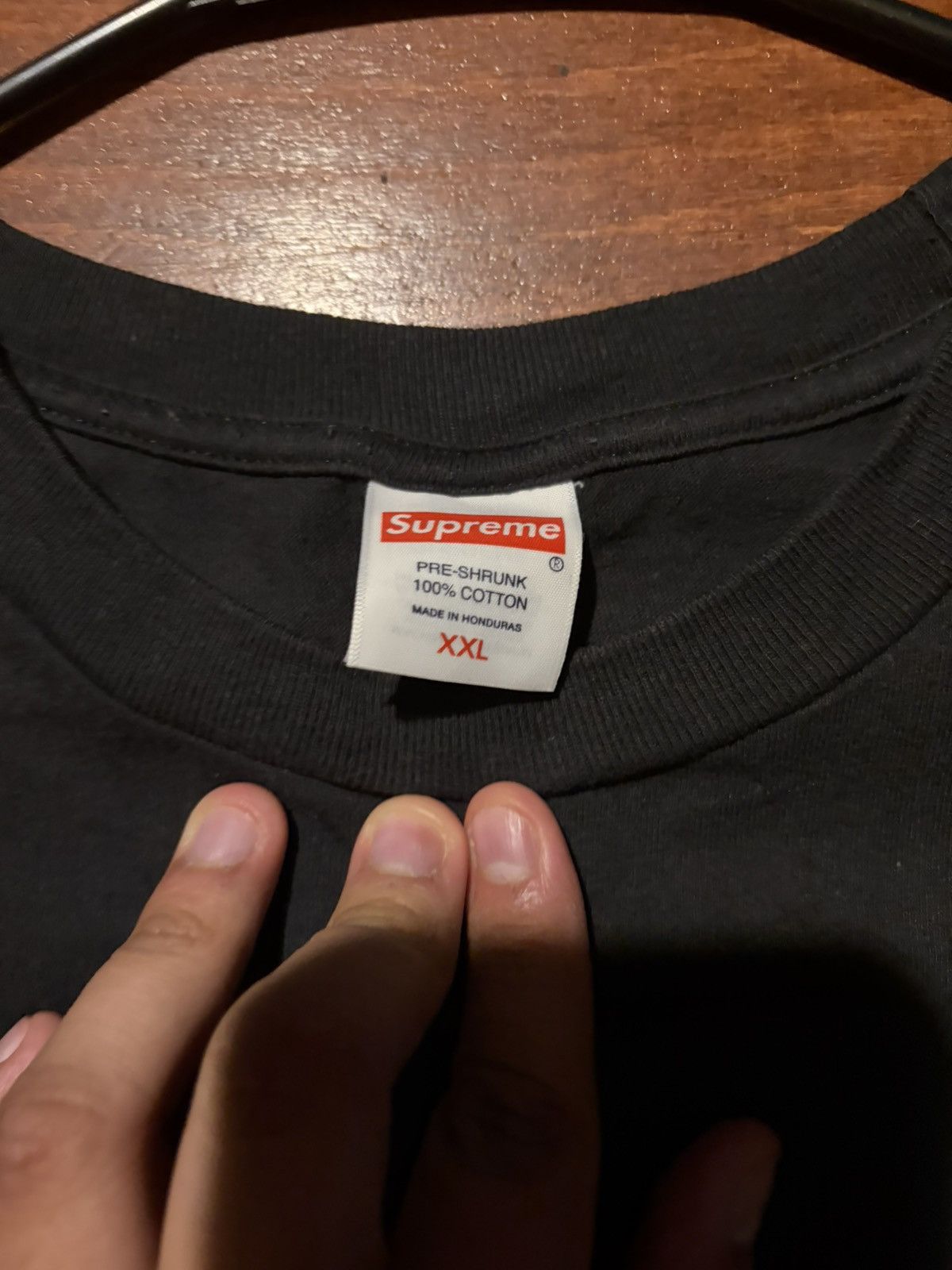 Supreme Supreme FW25 “Tag tee” Black Size US XXL / EU 58 / 5 - 4 Thumbnail
