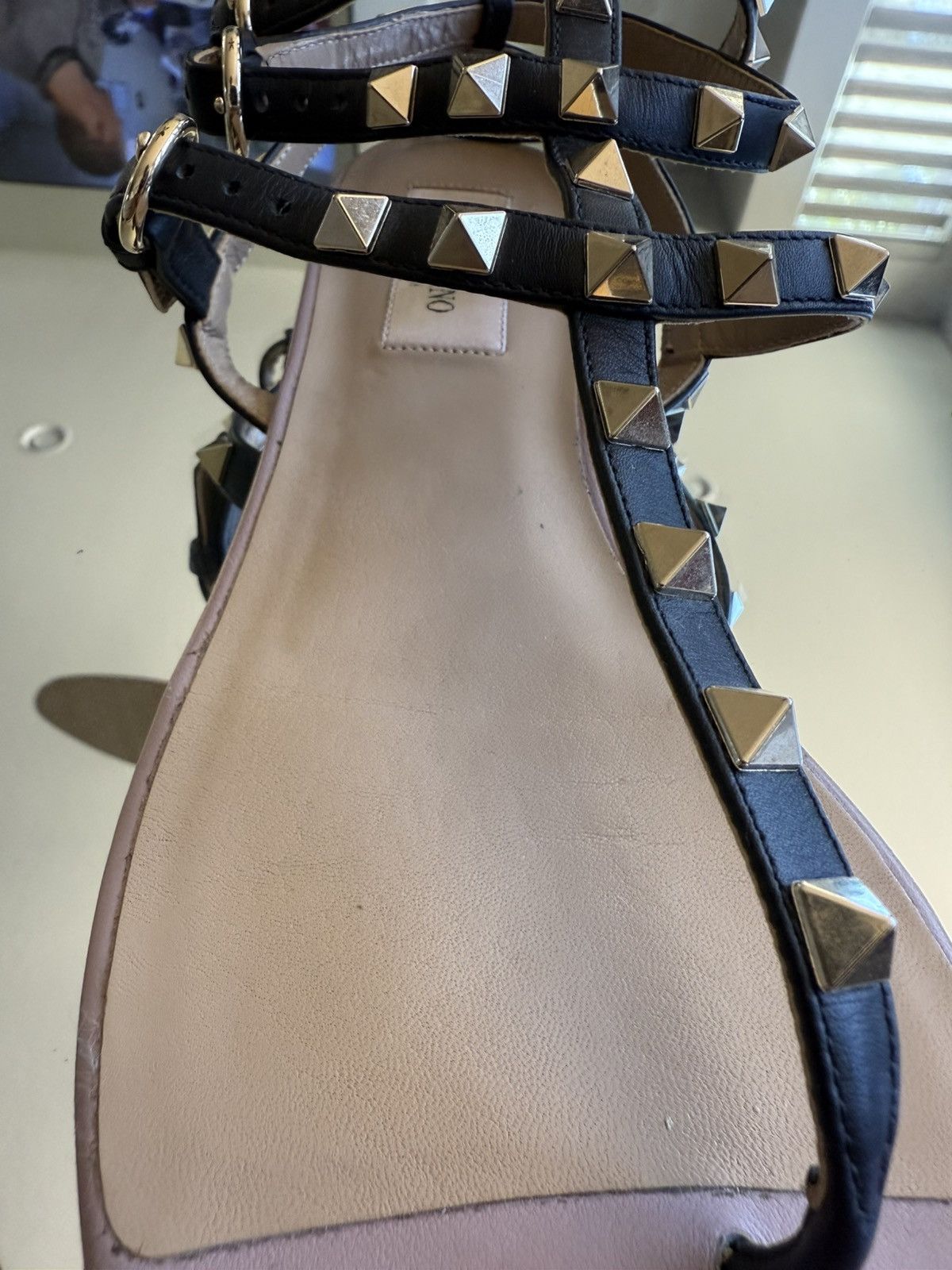Valentino Valentino Rockstud Gladiator Leather Sandals Size US 8 / IT 38 - 8 Thumbnail