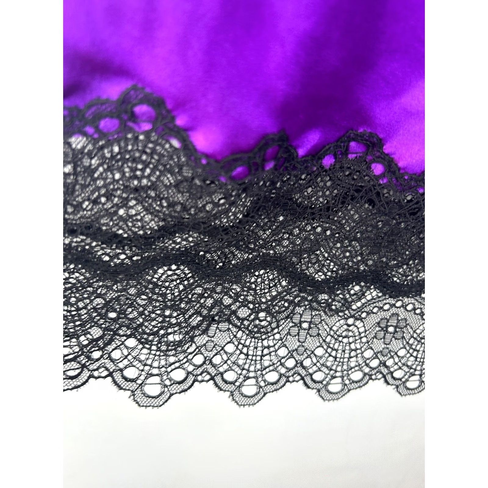 Victoria's Secret Victoria's Secret Slip Dress Nighty S Purple Black Lace Coquette Sexy Read Dress Short V-Neck Sleeveless Adjustable Straps Women Regular XS? No — S Size S / US 4 / IT 40 - 5 Thumbnail