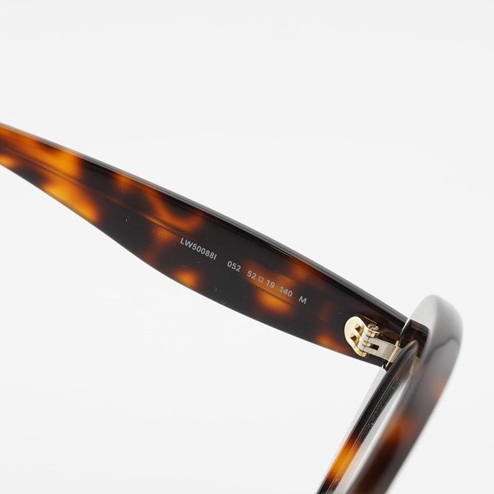 Loewe Loewe LW50088I 052 Eyeglasses Dark Havana 52mm Cat Eye Frame Size ONE SIZE - 8 Thumbnail