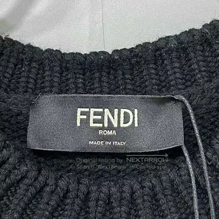 Fendi fendi logo knitted sweater in black. Size US L / EU 52-54 / 3 - 4 Thumbnail