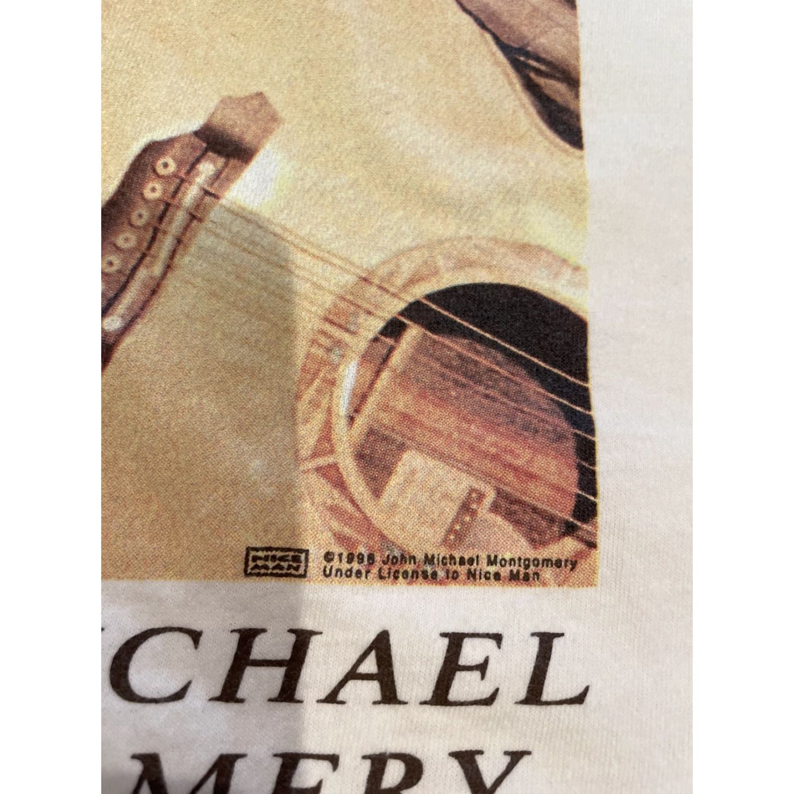 Vintage VINTAGE John Michael Montgomery T Shirt Country Music 1996 Graphic Tee 2XL White Mens XXL Size US XXL / EU 58 / 5 - 3 Thumbnail