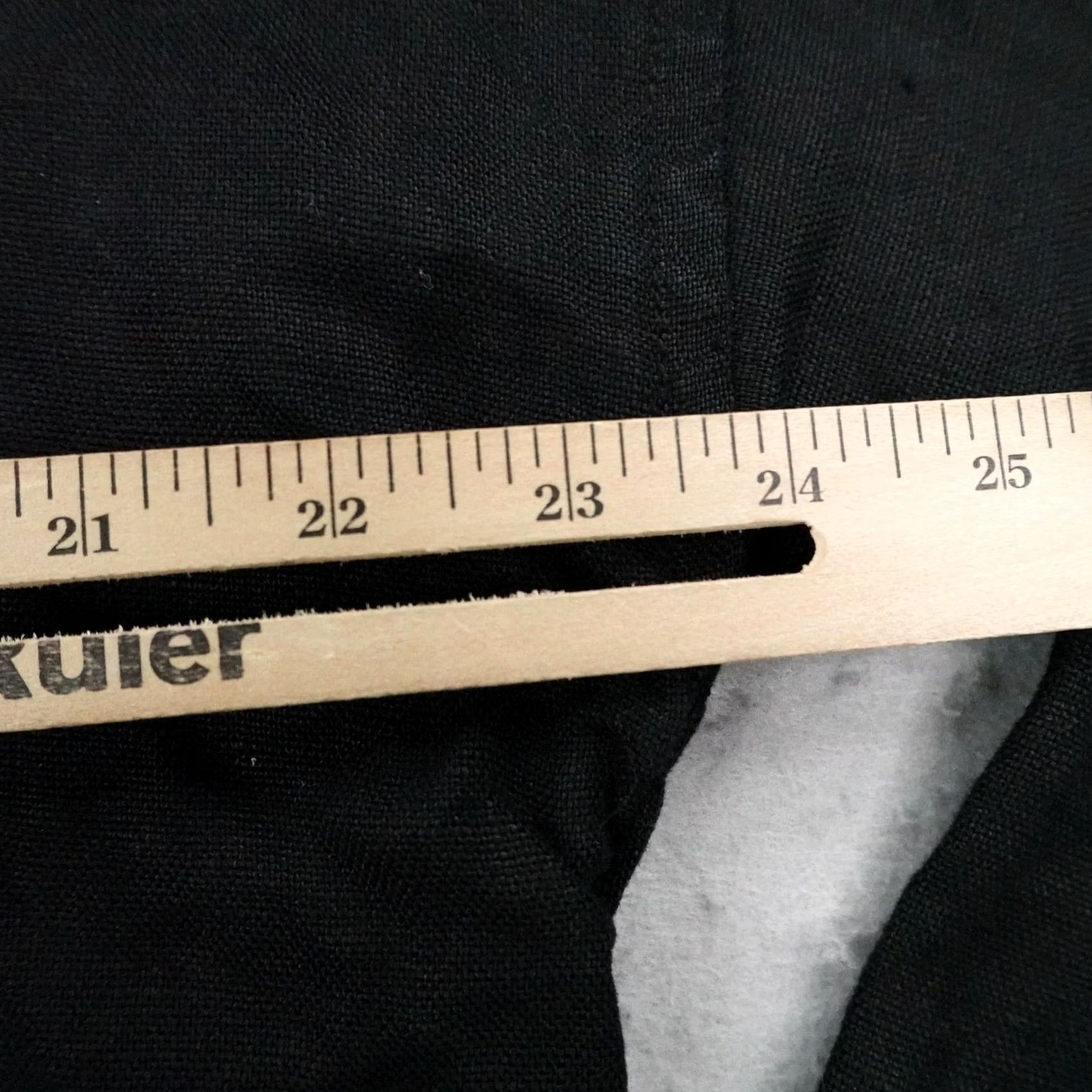 Eileen Fisher Eileen Fisher Jacket Womens Small Black Organic Linen Collarless Full Zip Up Size S / US 4 / IT 40 - 6 Thumbnail