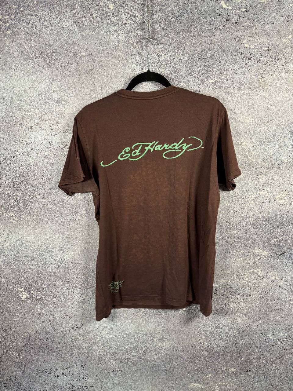 Designer × Ed Hardy × Vintage Don Ed Hardy Brown Bulldog Graphics Printed Logo T-Shirt M Size US M / EU 48-50 / 2 - 11 Thumbnail