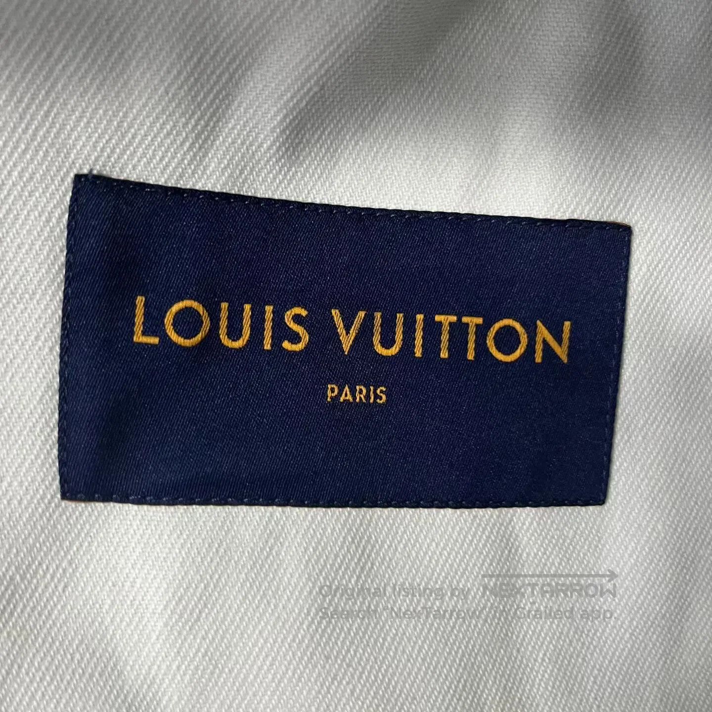 Louis Vuitton Louis Vuitton White spray-painted pattern, single-row butt Size US M / EU 48-50 / 2 - 2 Thumbnail
