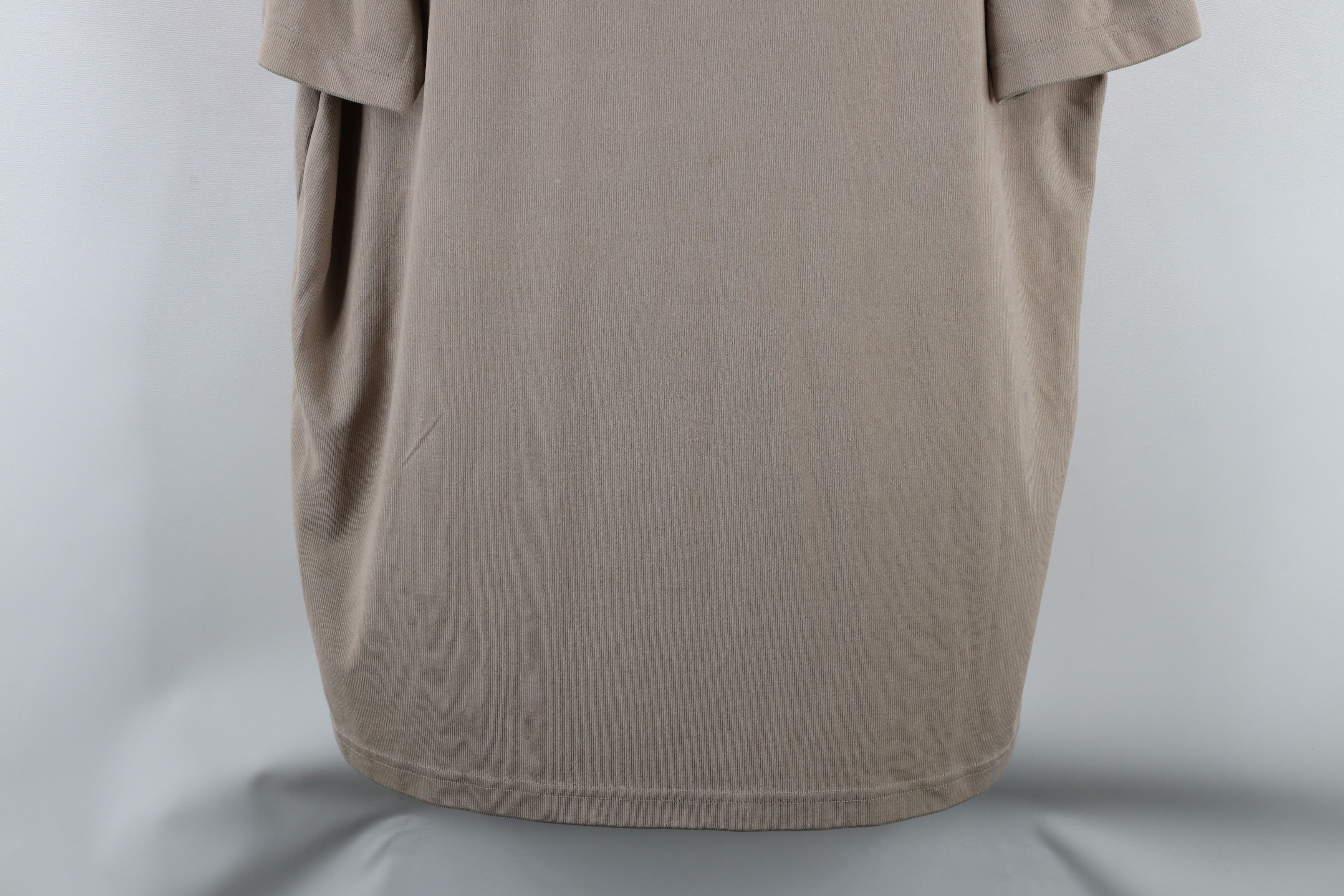 Vintage Vintage 90s Streetwear Blank Ribbed Knit T-Shirt Beige Size US L / EU 52-54 / 3 - 3 Thumbnail