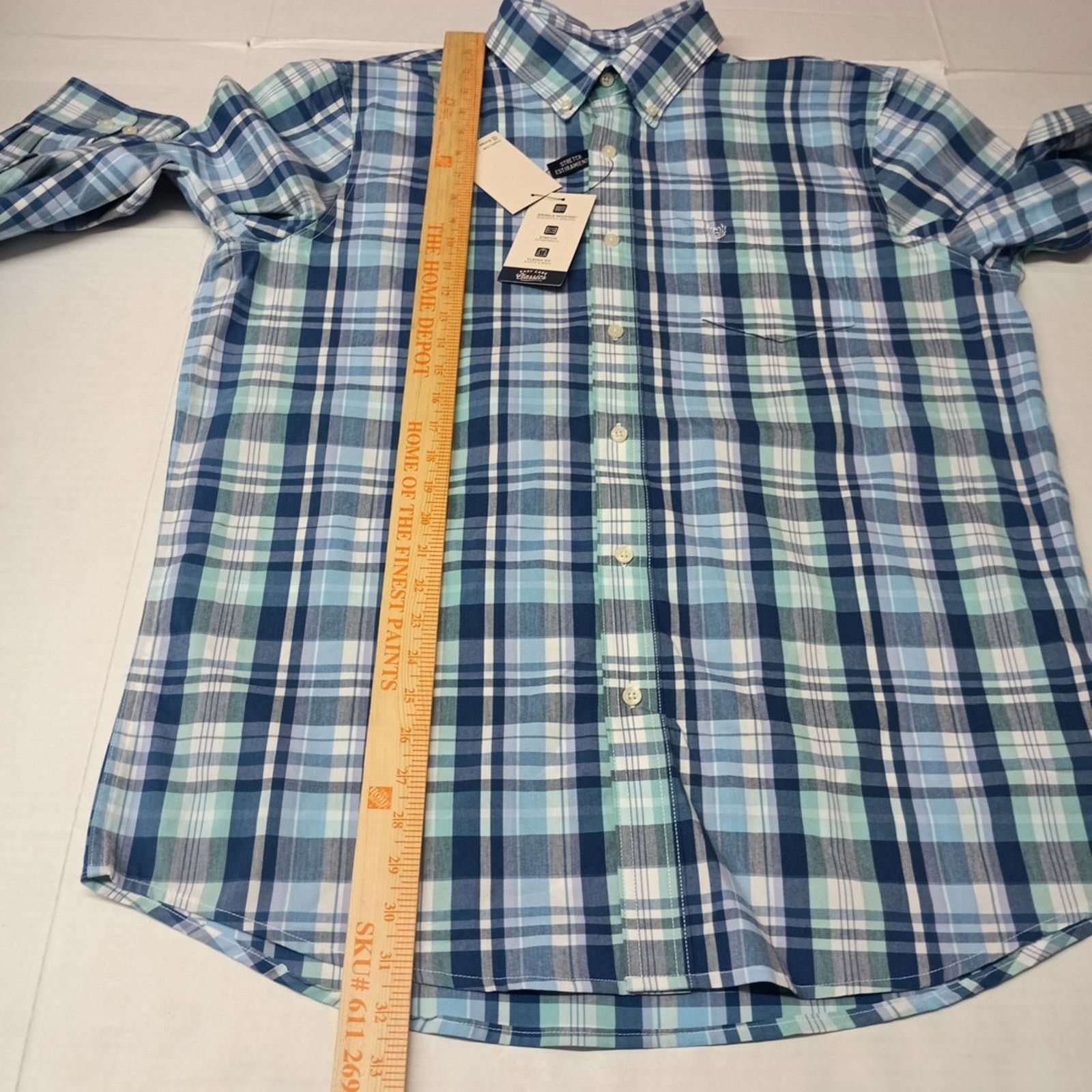 Chaps CHAPS Button Down Plaid Shirt Men's L Lilac Blue Multi Size US L / EU 52-54 / 3 - 7 Thumbnail