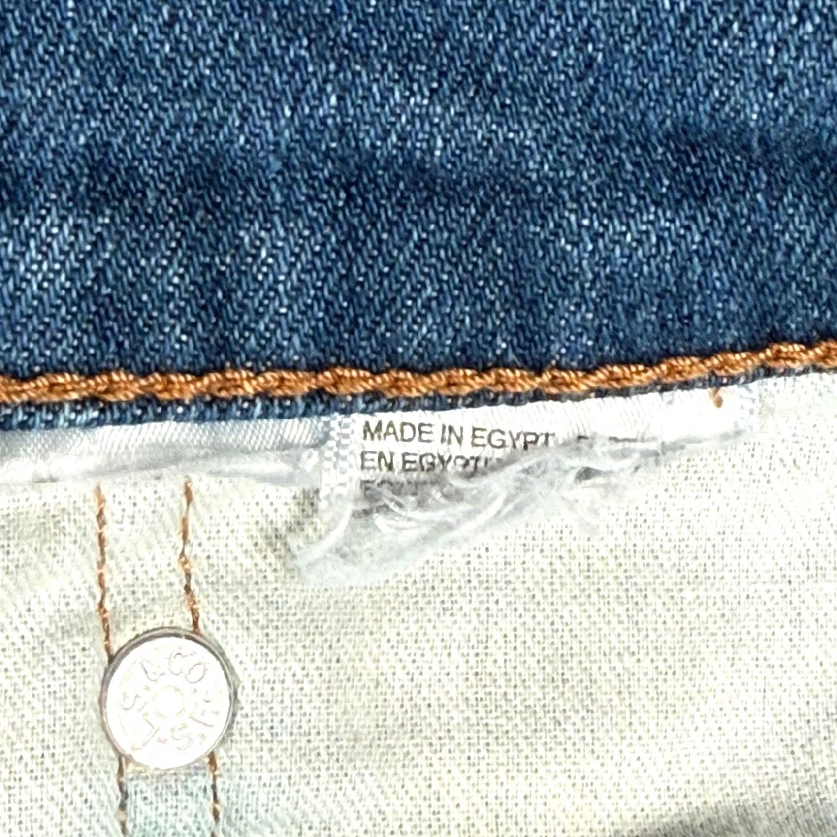 Denime Levi's 514 Jeans 34x28 Inseam 28" Straight Fit Denim Pants Medium Blue Wash Mens Jeans Regular Waist 34 Size US 34 / EU 50 - 5 Thumbnail
