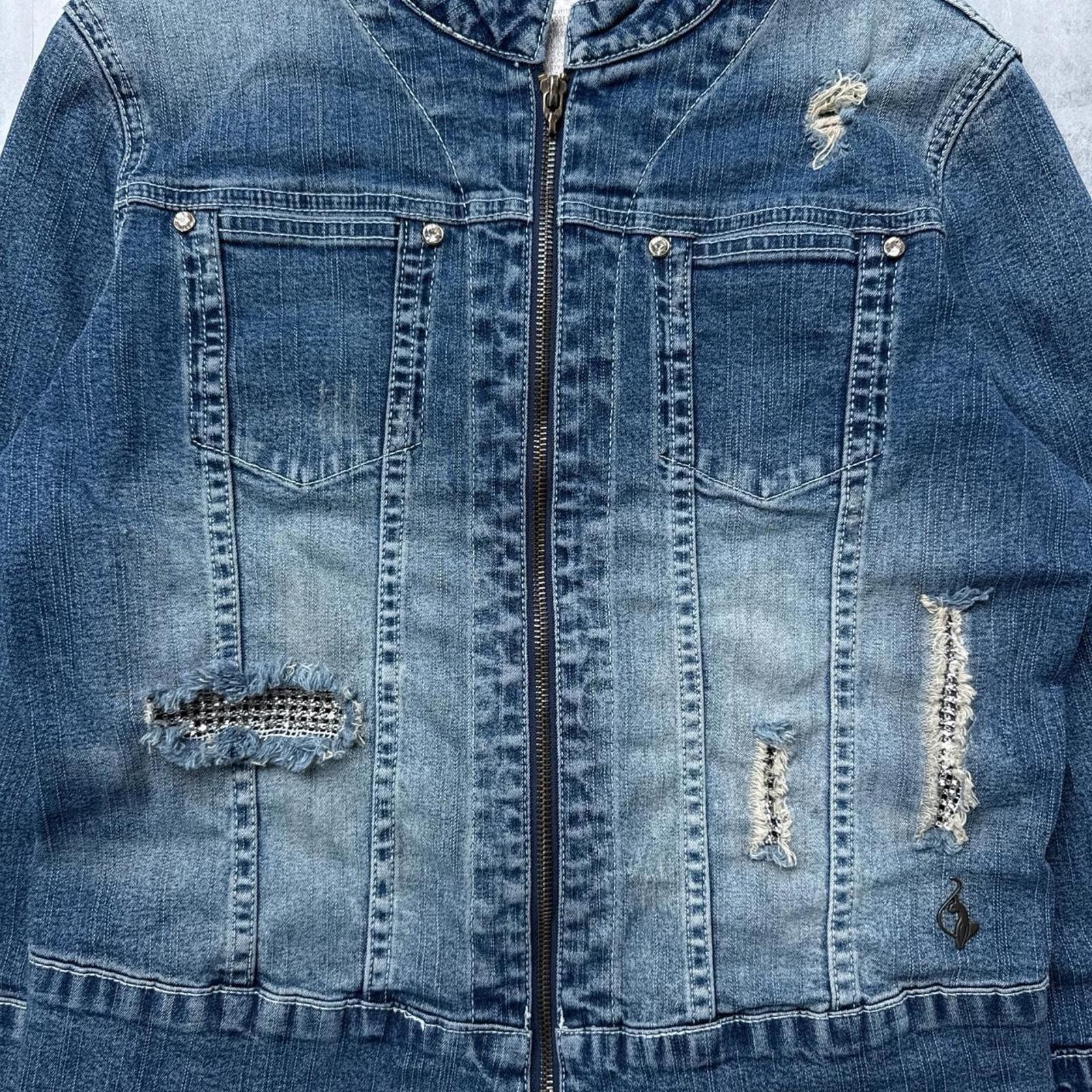 Other Y2K Baby Phat 00s Denim Vintage Jacket Size M / US 6-8 / IT 42-44 - 6 Thumbnail