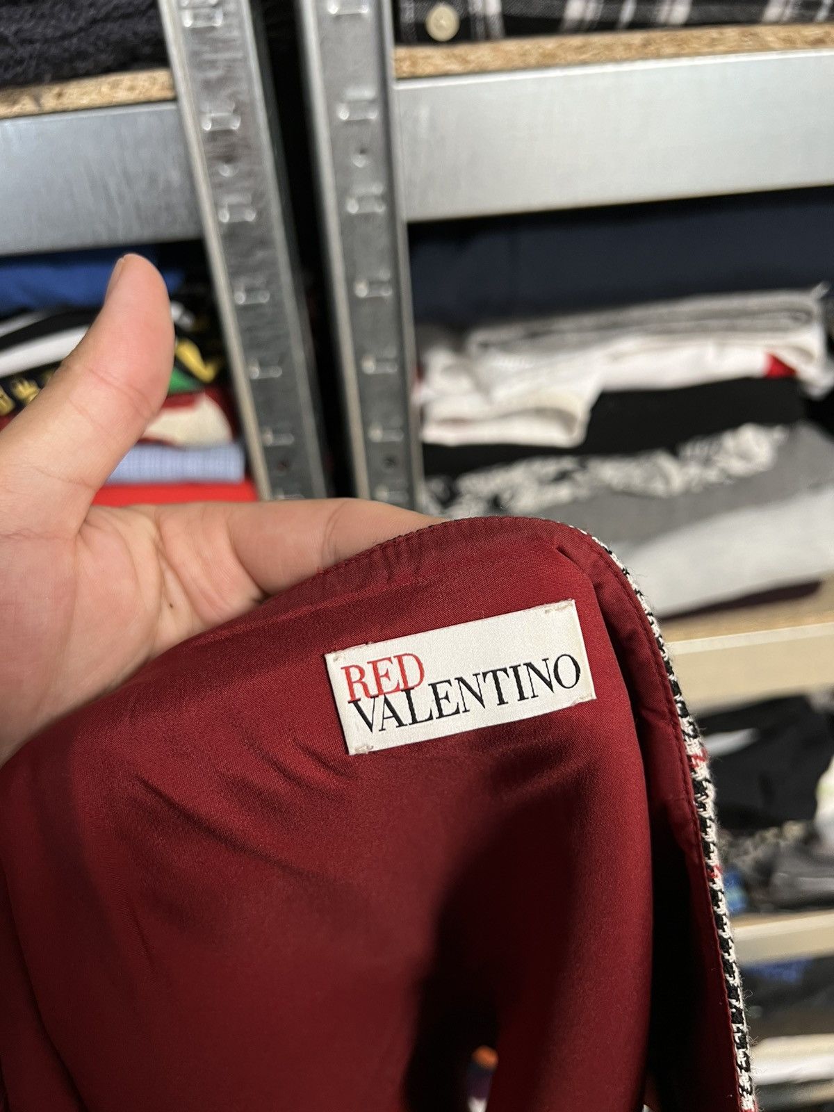 RED Valentino Red Valentino Tweed Zip Skirt A-Line Check Pleated Italy 44 Size 30" / US 8 / IT 44 - 6 Thumbnail