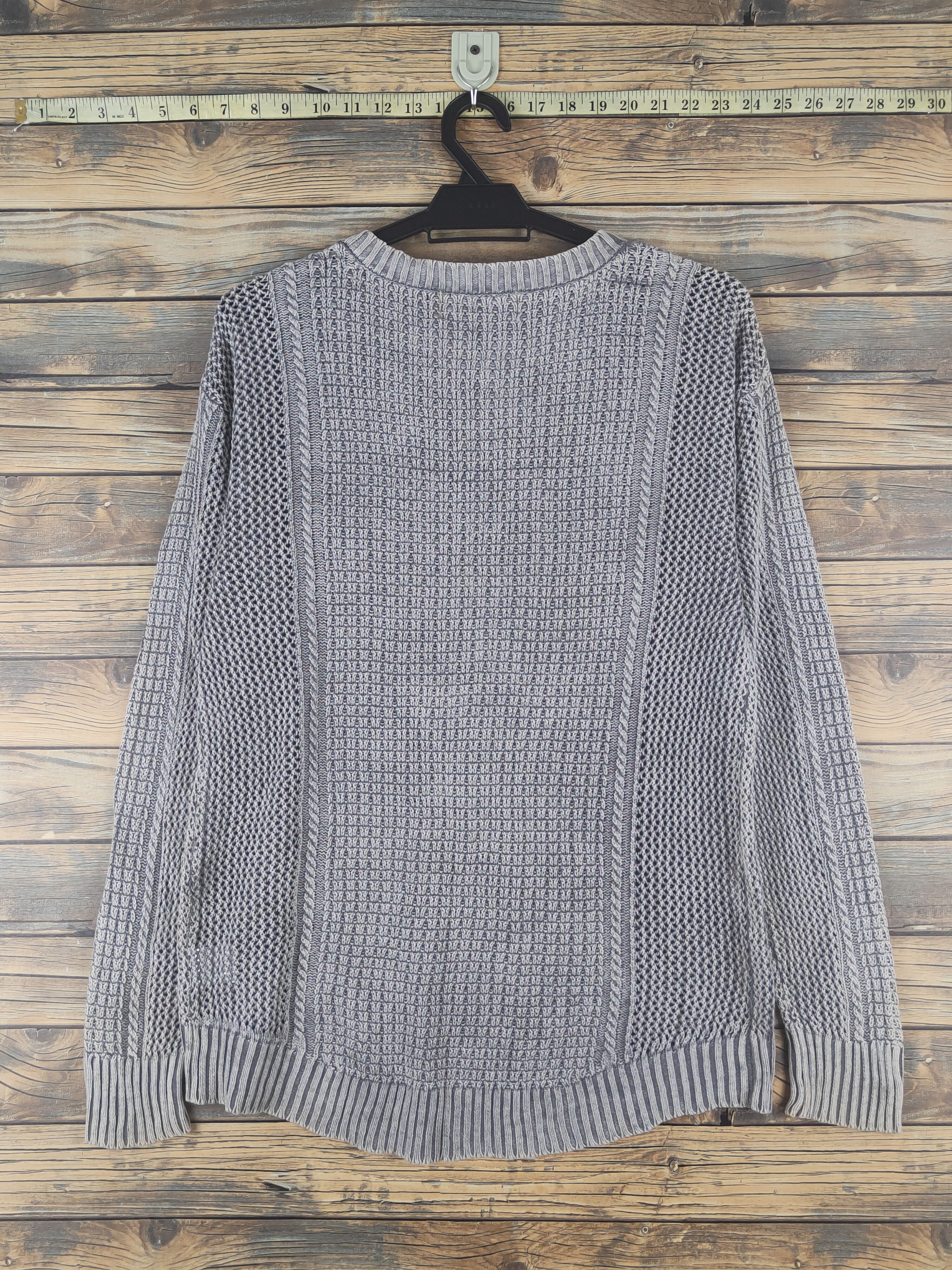 Aran Isles Knitwear × Japanese Brand × Vintage Mill Braws Dark Gray Faded Sweatshirts #W1200 Size US M / EU 48-50 / 2 - 7 Thumbnail