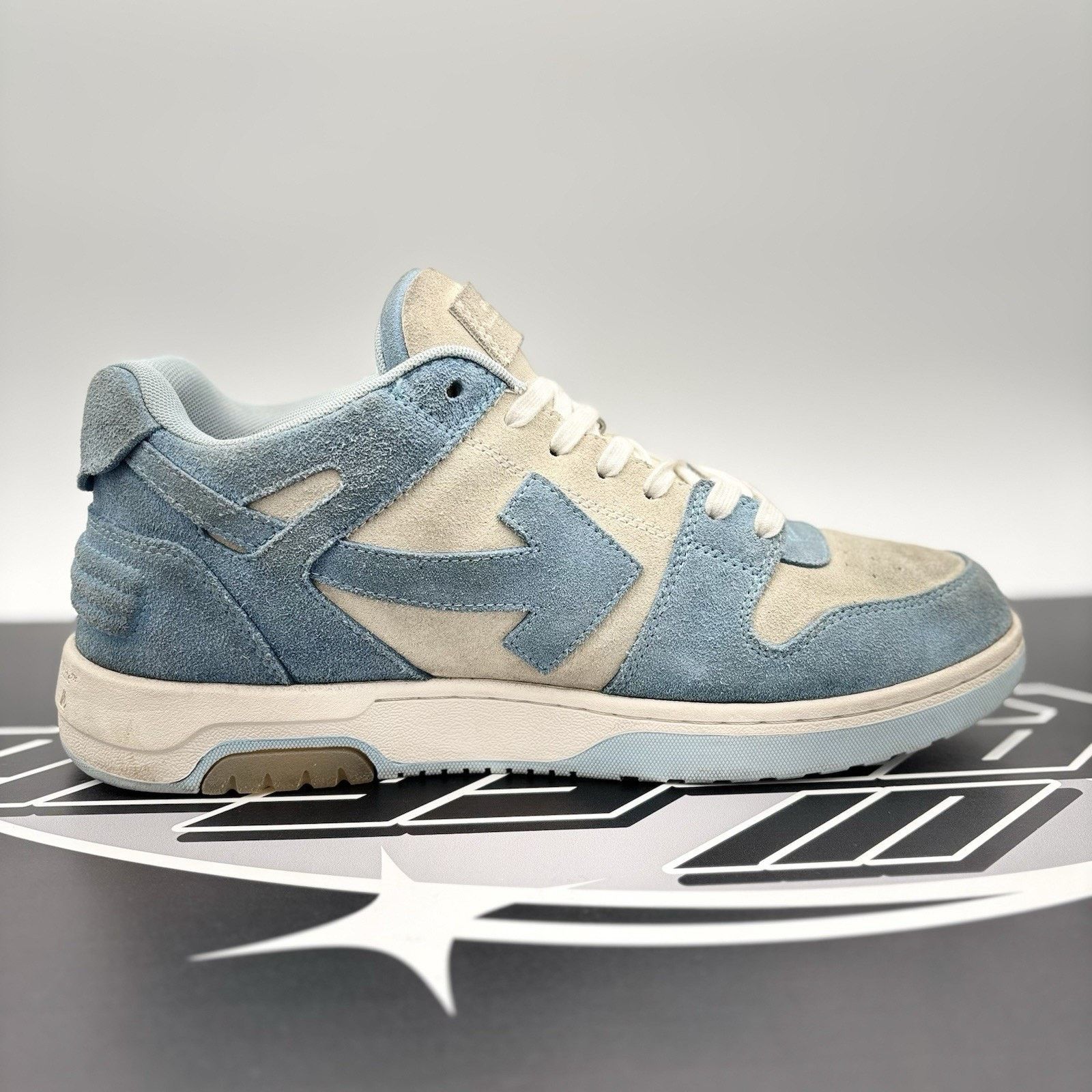 Off-White Off-White Out of Office Suede ' Light Blue, White ‘ Size US 12 / EU 45 - 13 Thumbnail