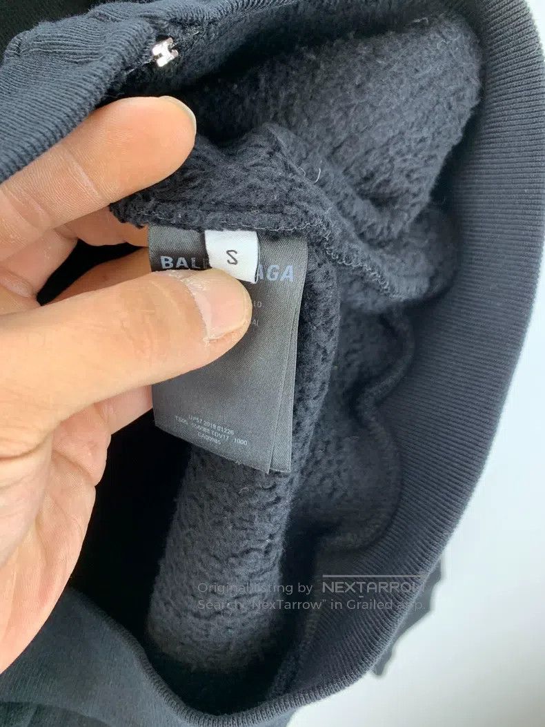 Balenciaga Balenciaga Letter Printed Hooded Zip-Up Long Sleeve Hoodie Size S / US 4 / IT 40 - 5 Thumbnail