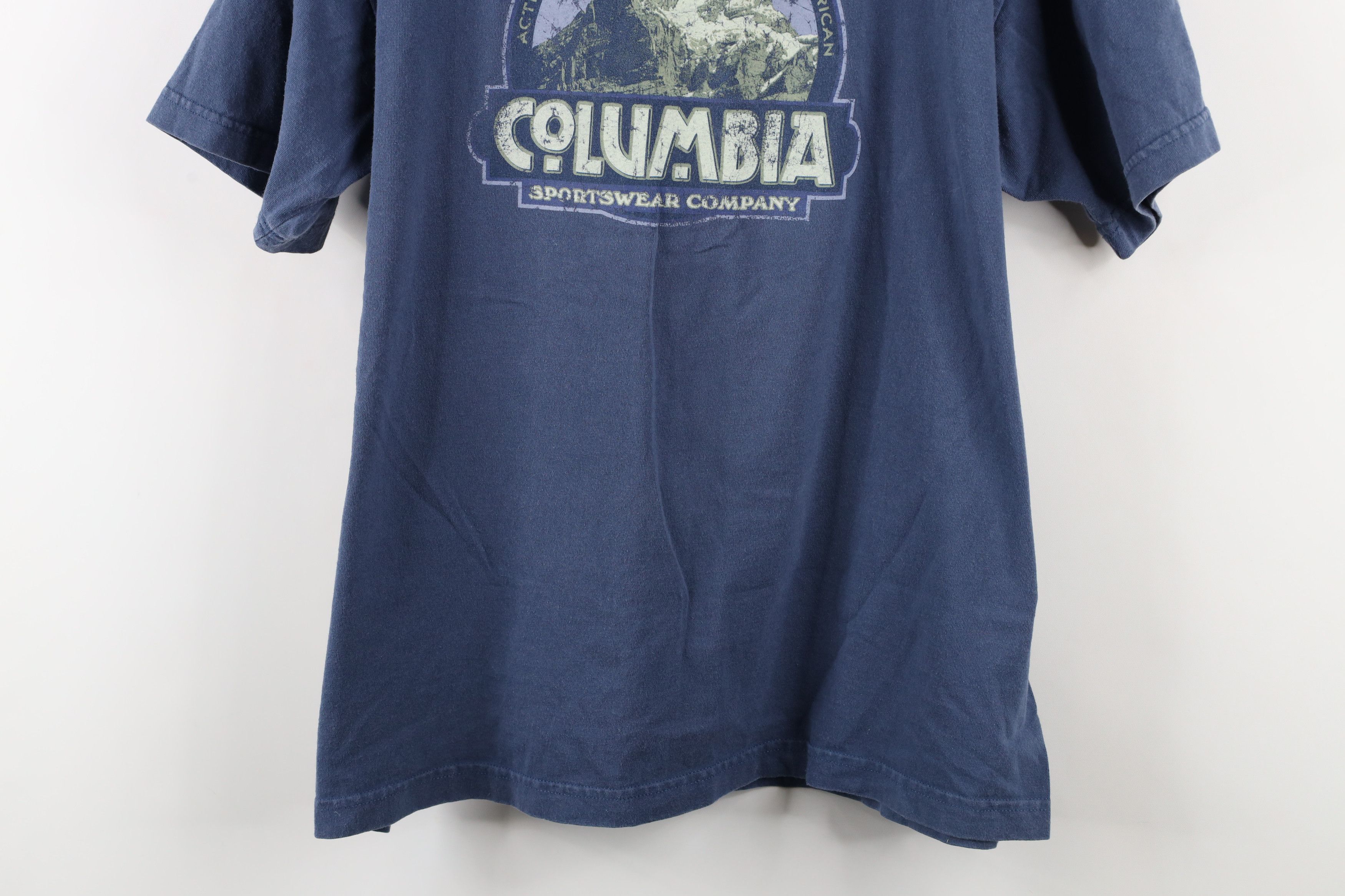 Columbia × Vintage Vintage 90s Columbia Spell Mountains Short Sleeve T-Shirt Size US L / EU 52-54 / 3 - 3 Thumbnail