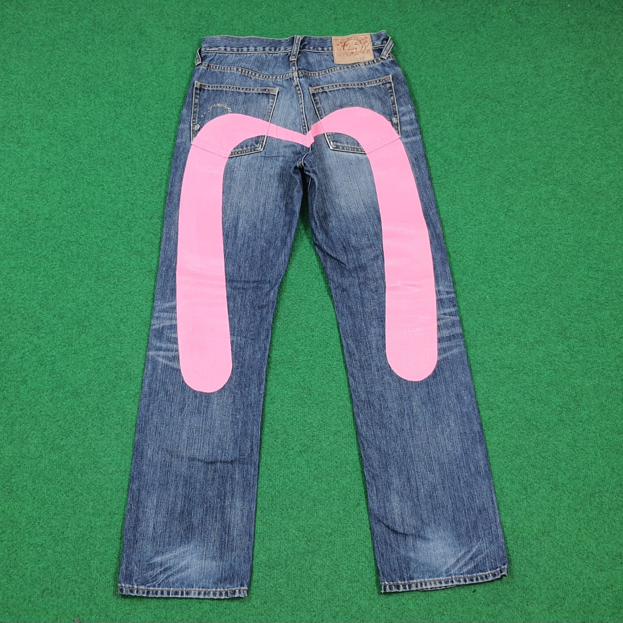 Evisu Evisu Gradient Purple Pink Daicock Jean | Grailed