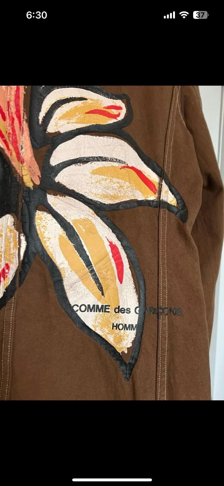 Comme des Garcons × Comme des Garcons Homme CDGH AD2002 Painted Flower Reversible Blazer Men’s S Size US S / EU 44-46 / 1 - 3 Thumbnail