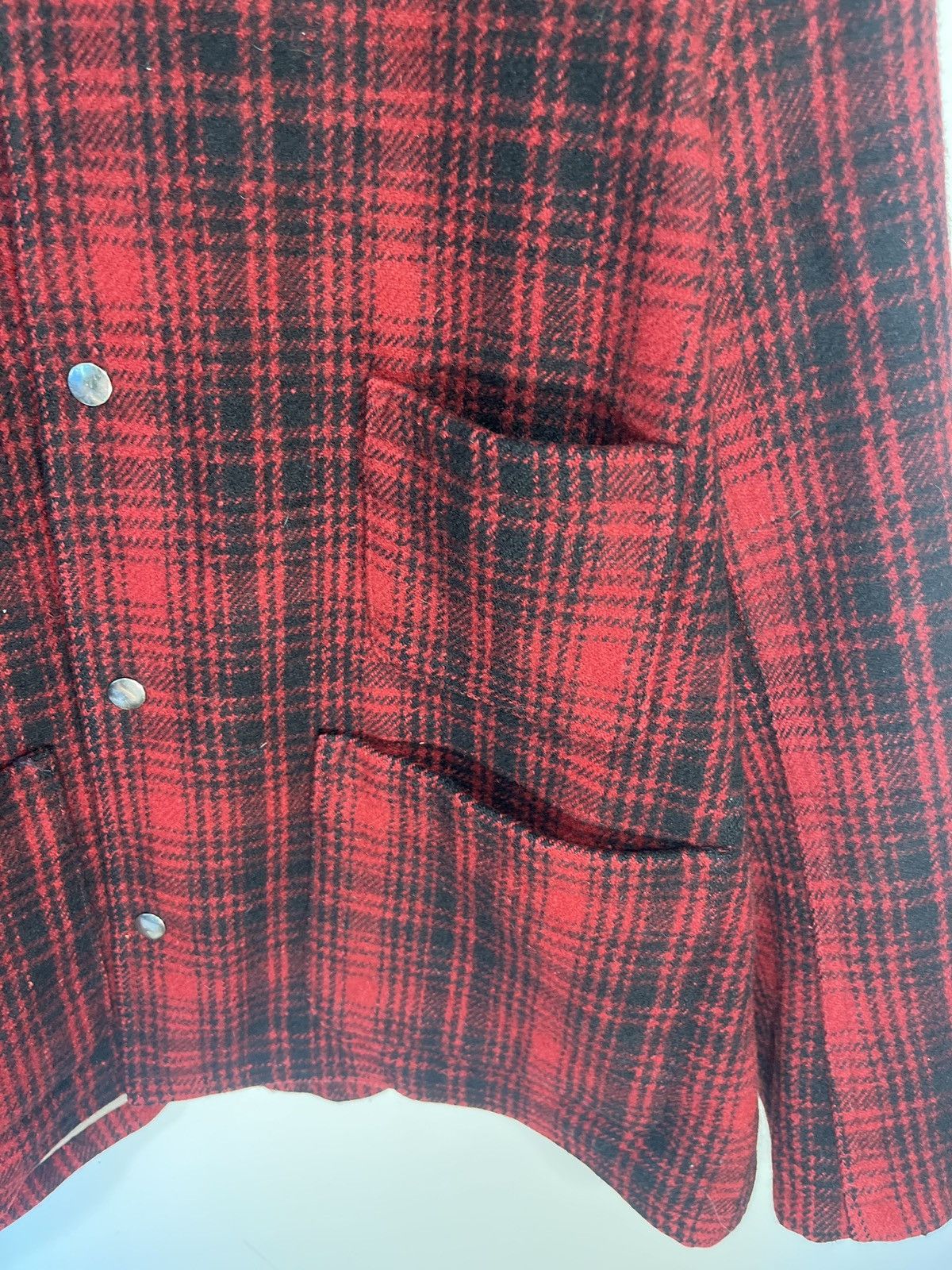 Vintage × Y's for Men Vintage Y’s for men red flannel wool jacket Size US L / EU 52-54 / 3 - 3 Thumbnail