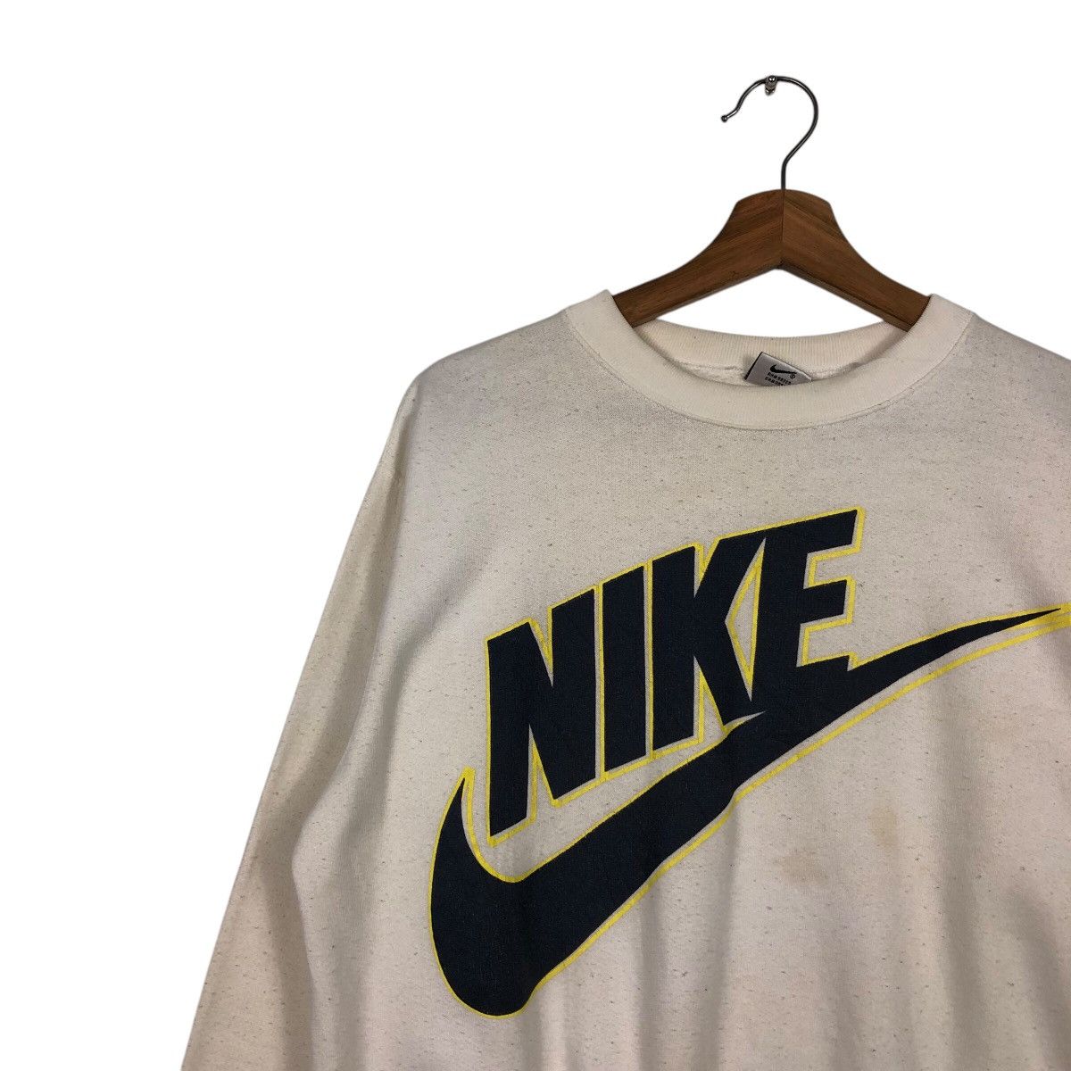 Nike 📌Vintage Nike Big Swoosh Logo Sweatshirt Crewneck Size US S / EU 44-46 / 1 - 8 Thumbnail