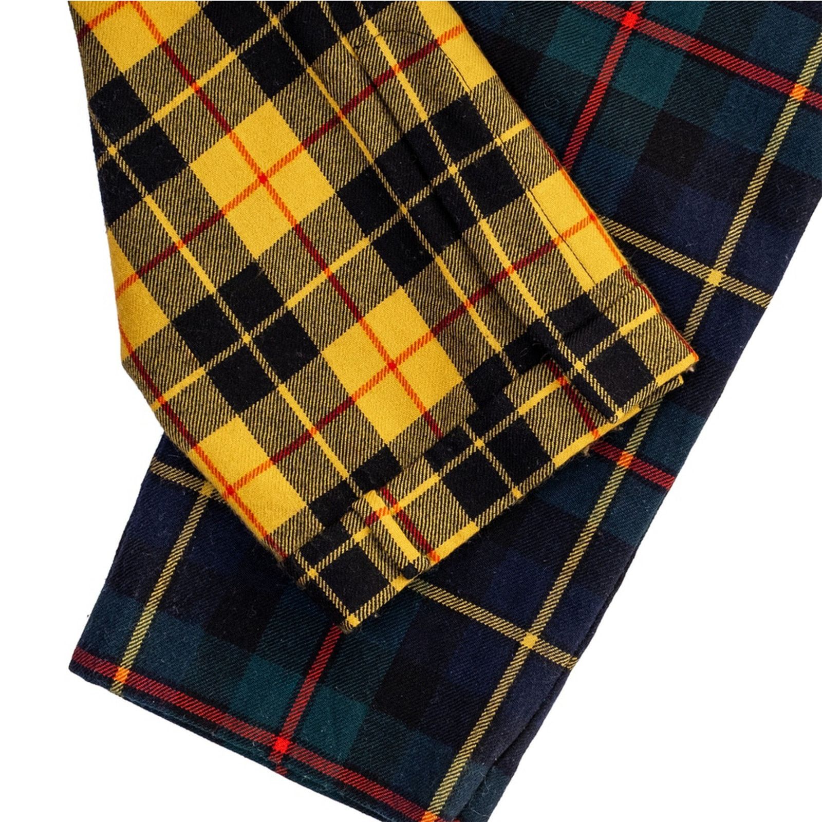 MONSE MONSE Colorblock Plaid Wool Trousers Made in USA Size 4 Size 27" / US 4 / IT 40 - 12 Thumbnail